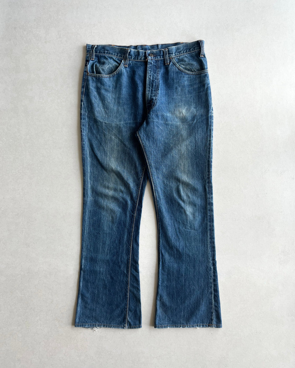 1970S FADED WASHED LEVI'S 646 BOOTCUT JEANS (36X31)