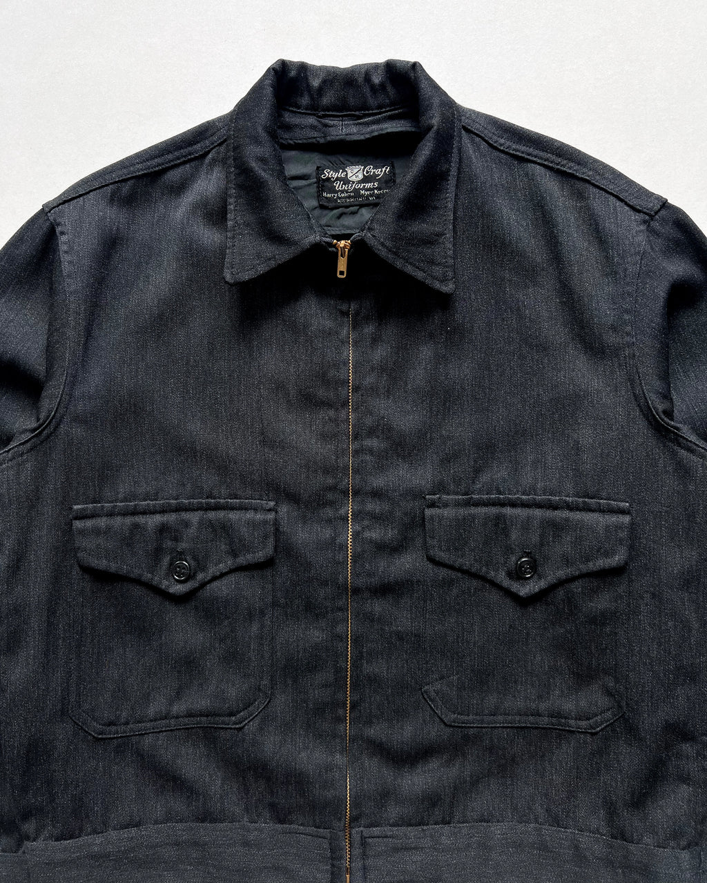 1950S SALT & PEPPER DOUBLE POCKET JACKET (M/L)