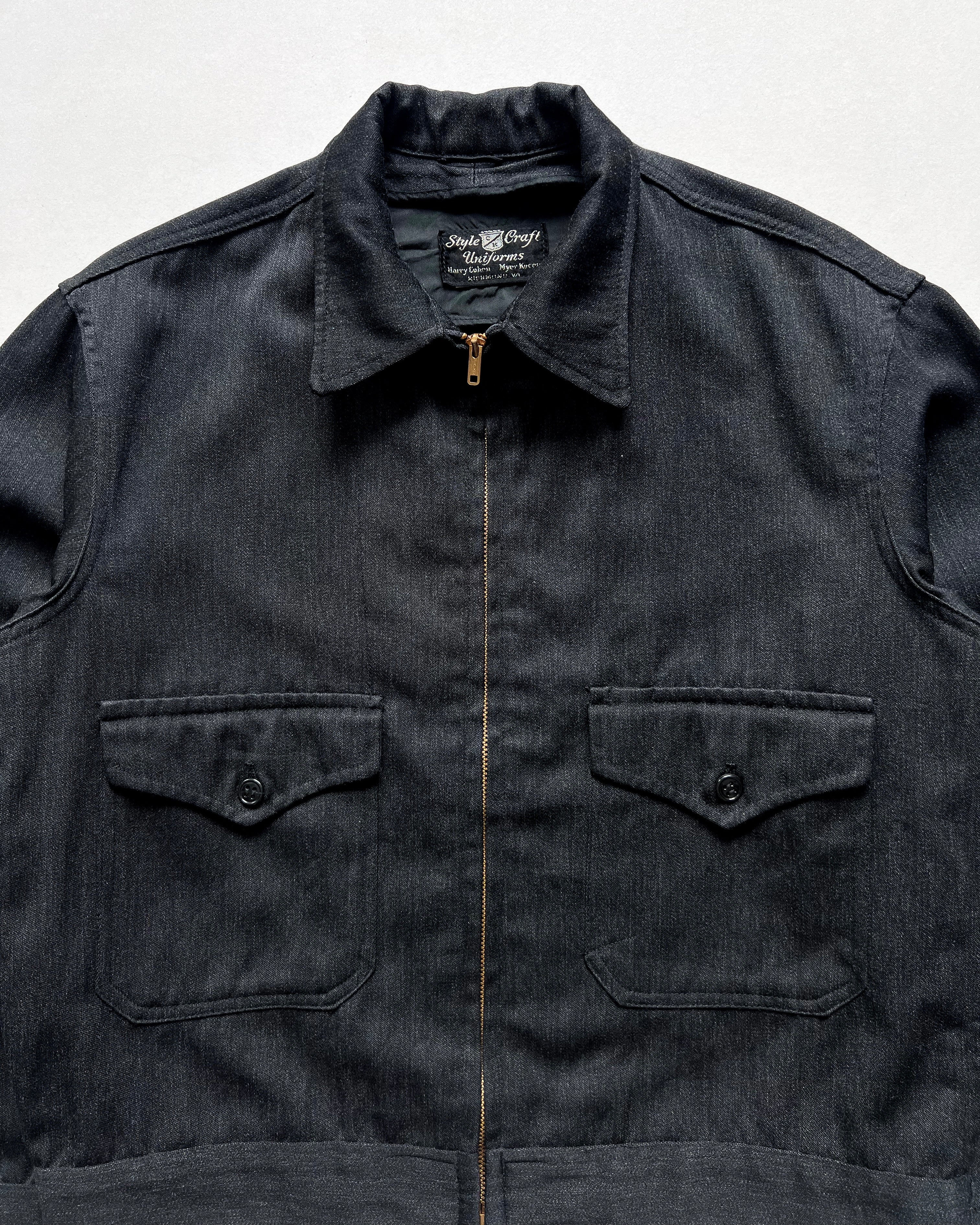 1950S SALT & PEPPER DOUBLE POCKET JACKET (M/L)