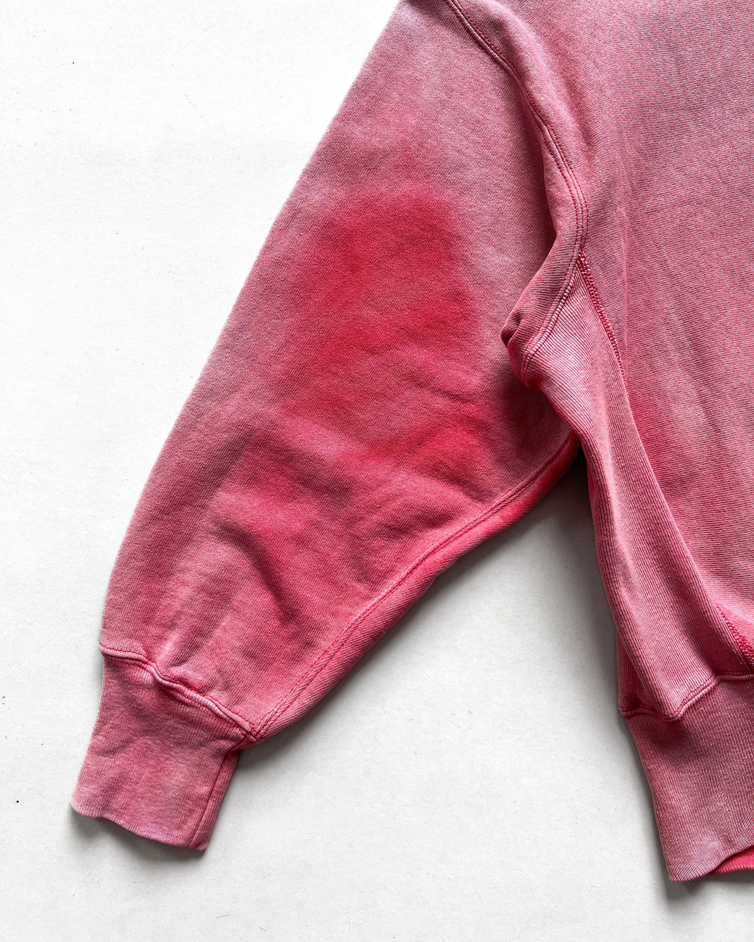 1980S SUN FADED RED CHAMPION REVERSE WEAVE SWEATSHIRT (S)