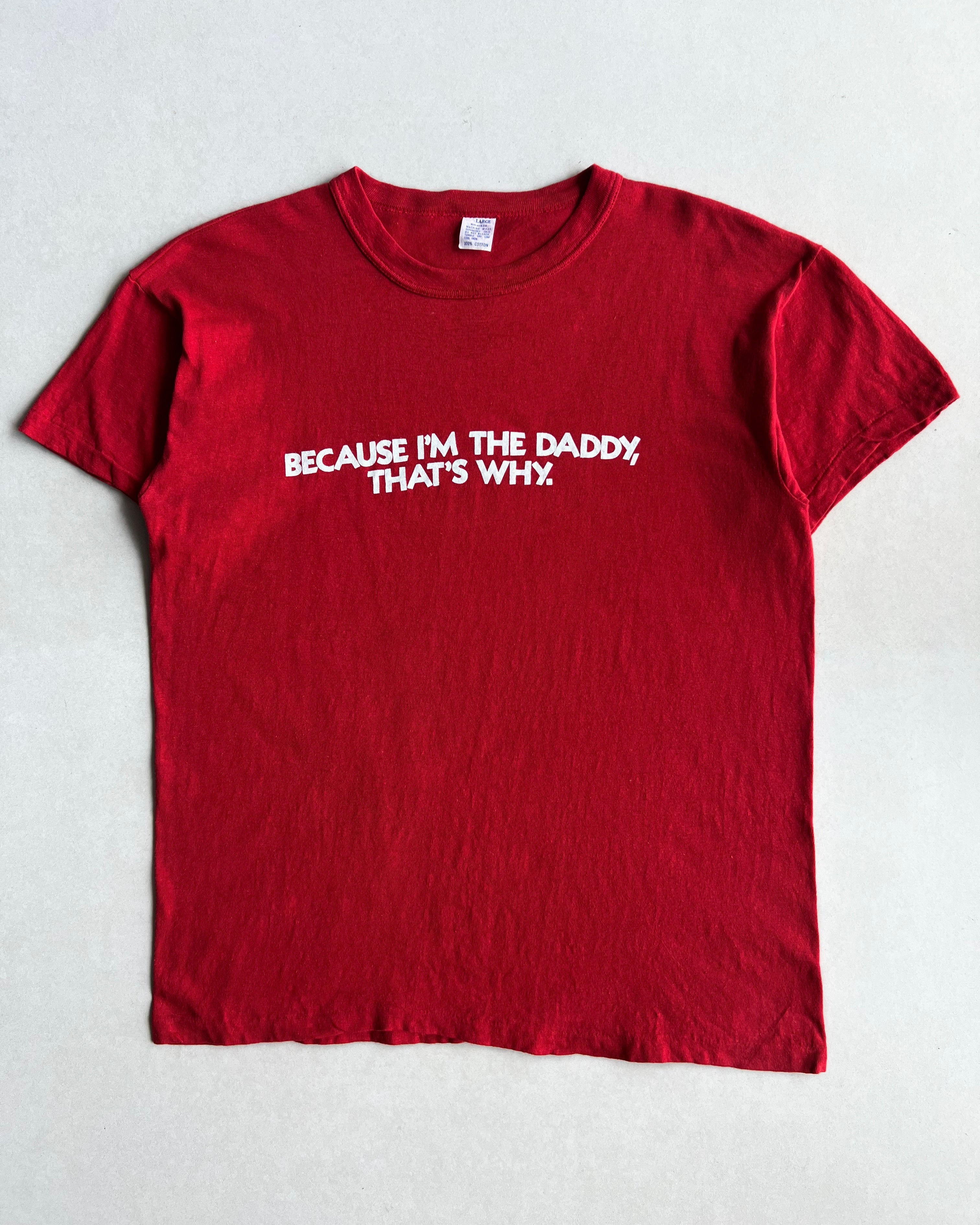 1980S 'IM THE DADDY' SINGLE STITCH TEE (L)