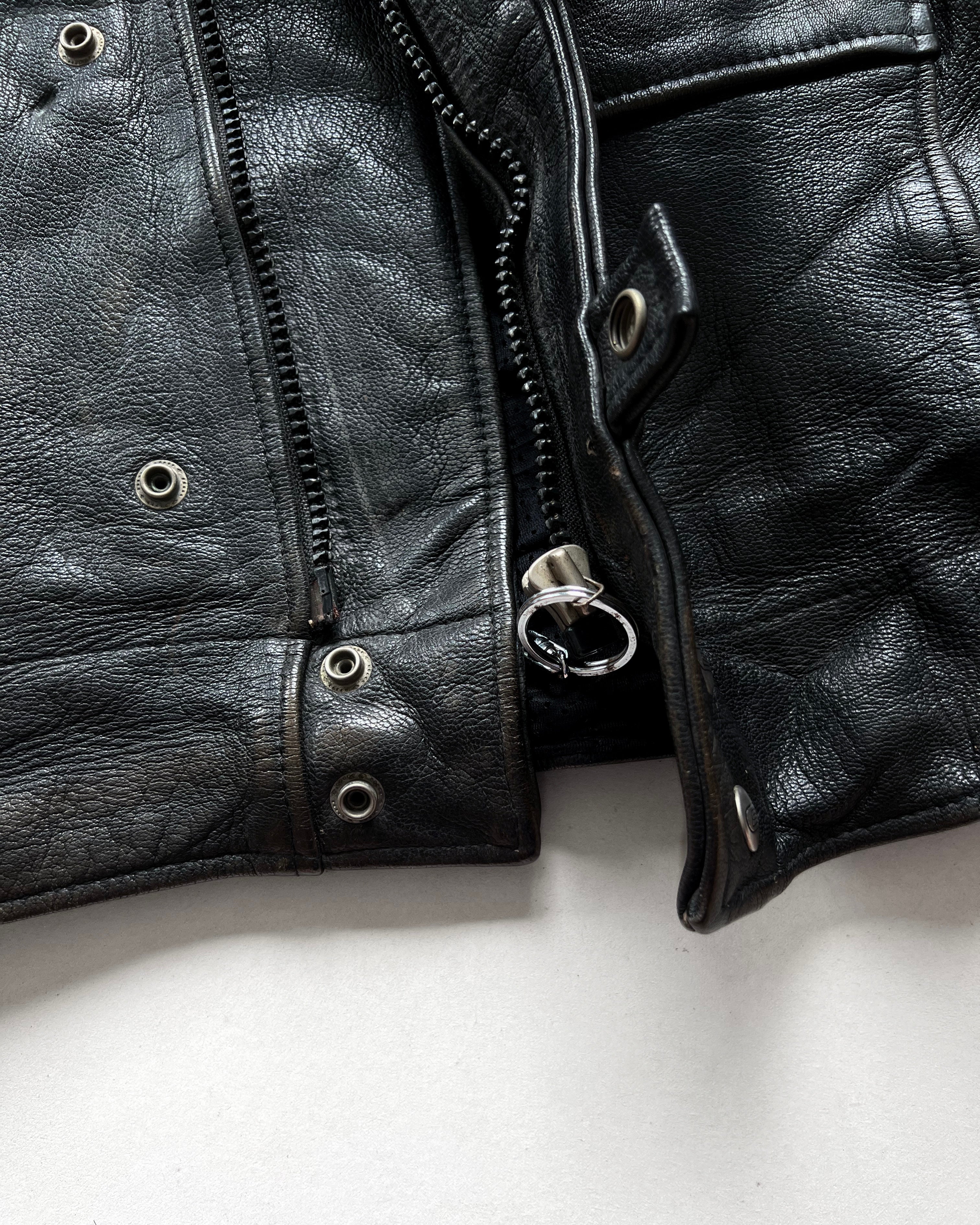 1980S SEGURA MILITARY MOTORCYCLE LEATHER JACKET (ML)