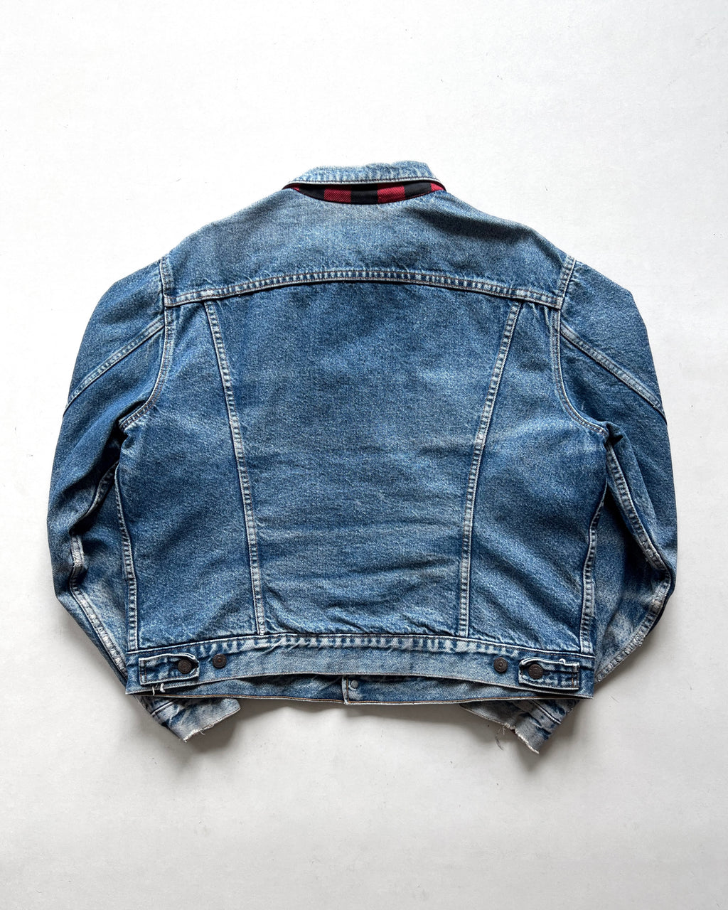 1980S LEVI'S FLANNEL LINED TYPE III DENIM TRUCKER (XL)