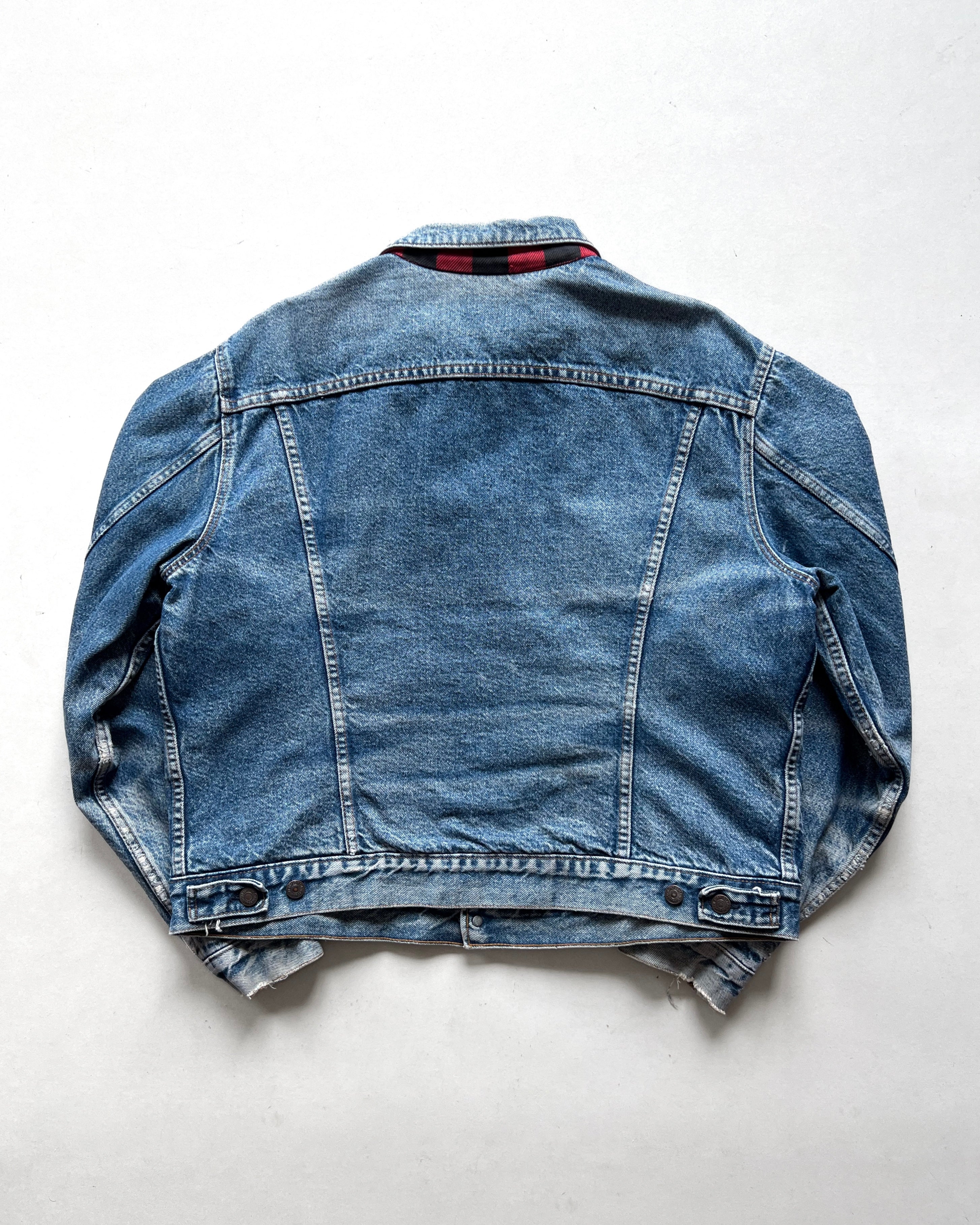 1980S LEVI'S FLANNEL LINED TYPE III DENIM TRUCKER (XL)