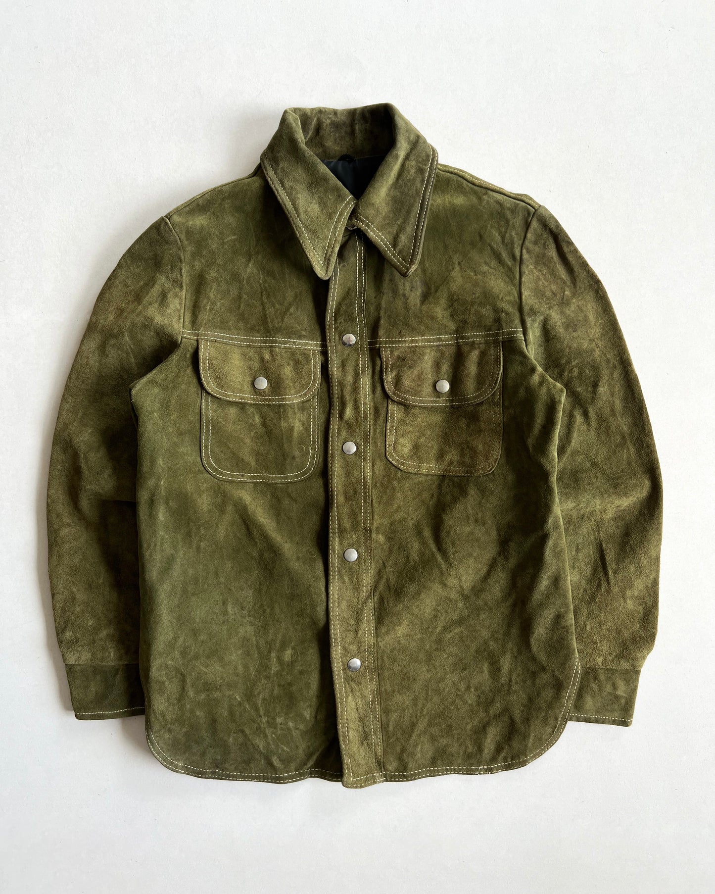 1970S SEARS ROEBUCK SUEDE LEATHER SHIRT (M)