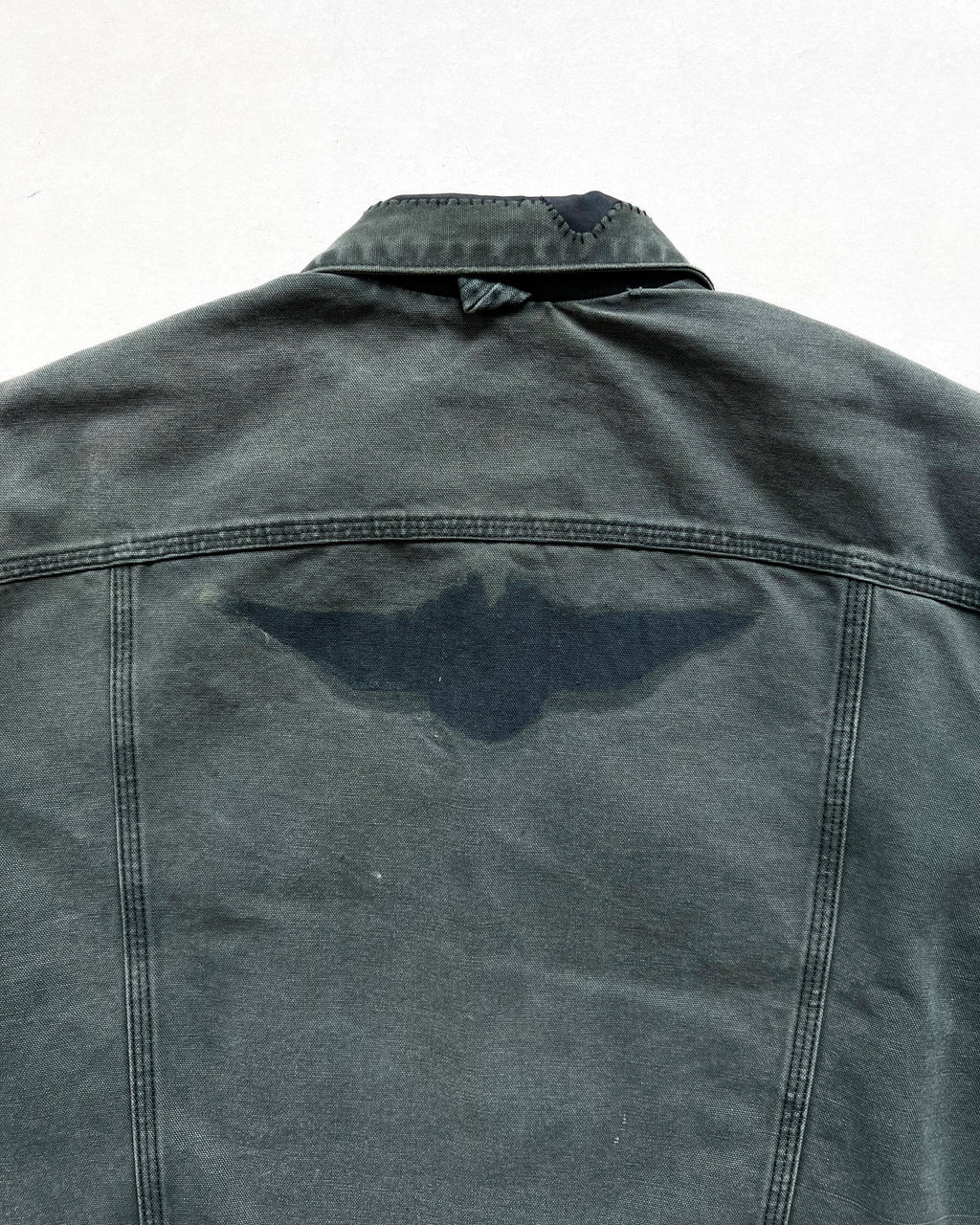 1990S FADED CARHARTT TRUCKER JACKET (L)