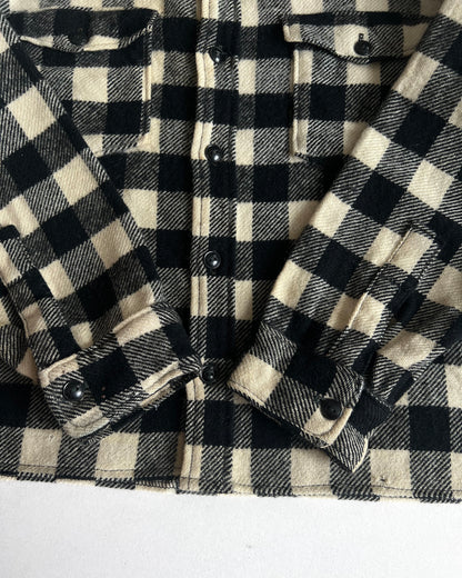 1970S WOOLRICH CROPPED PLAID FLANNEL (L)