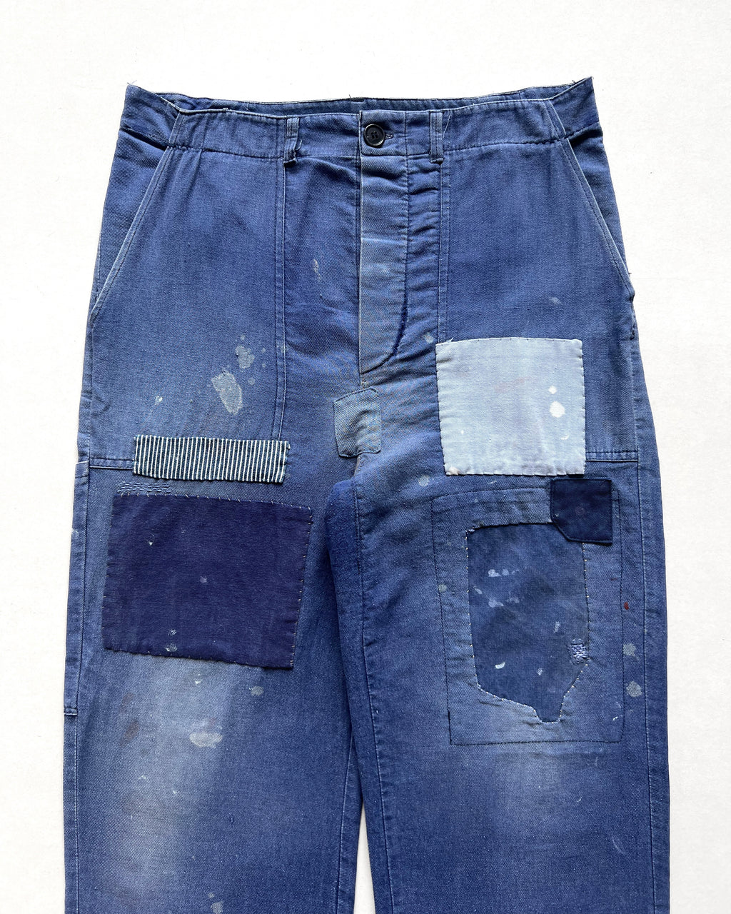 1960S EUROPE REPAIRED CARPENTER WORK TROUSERS (30-34)