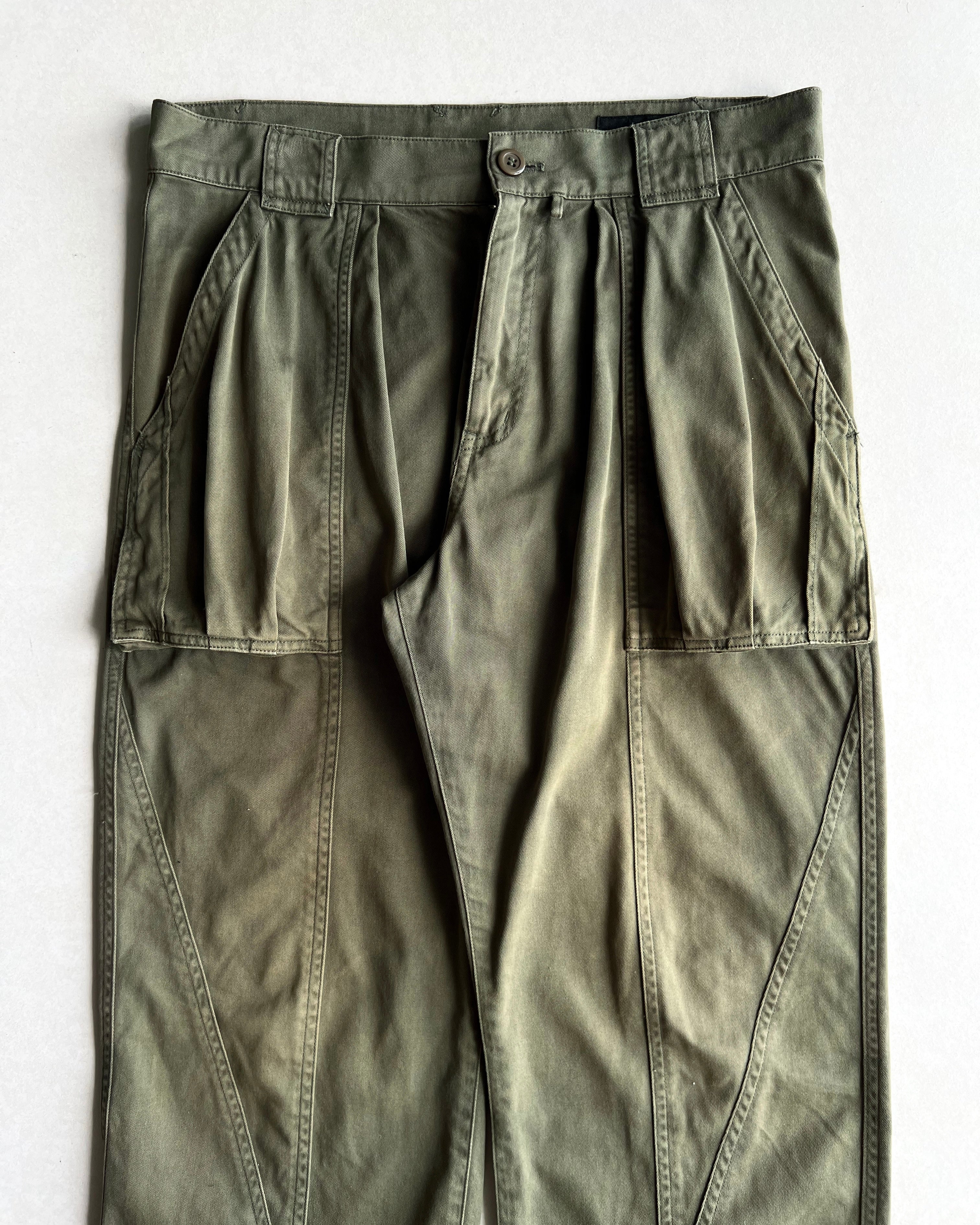 2000S FADED TSUMORI CHISATO 3D POCKET CARGO TROUSERS (34X30)
