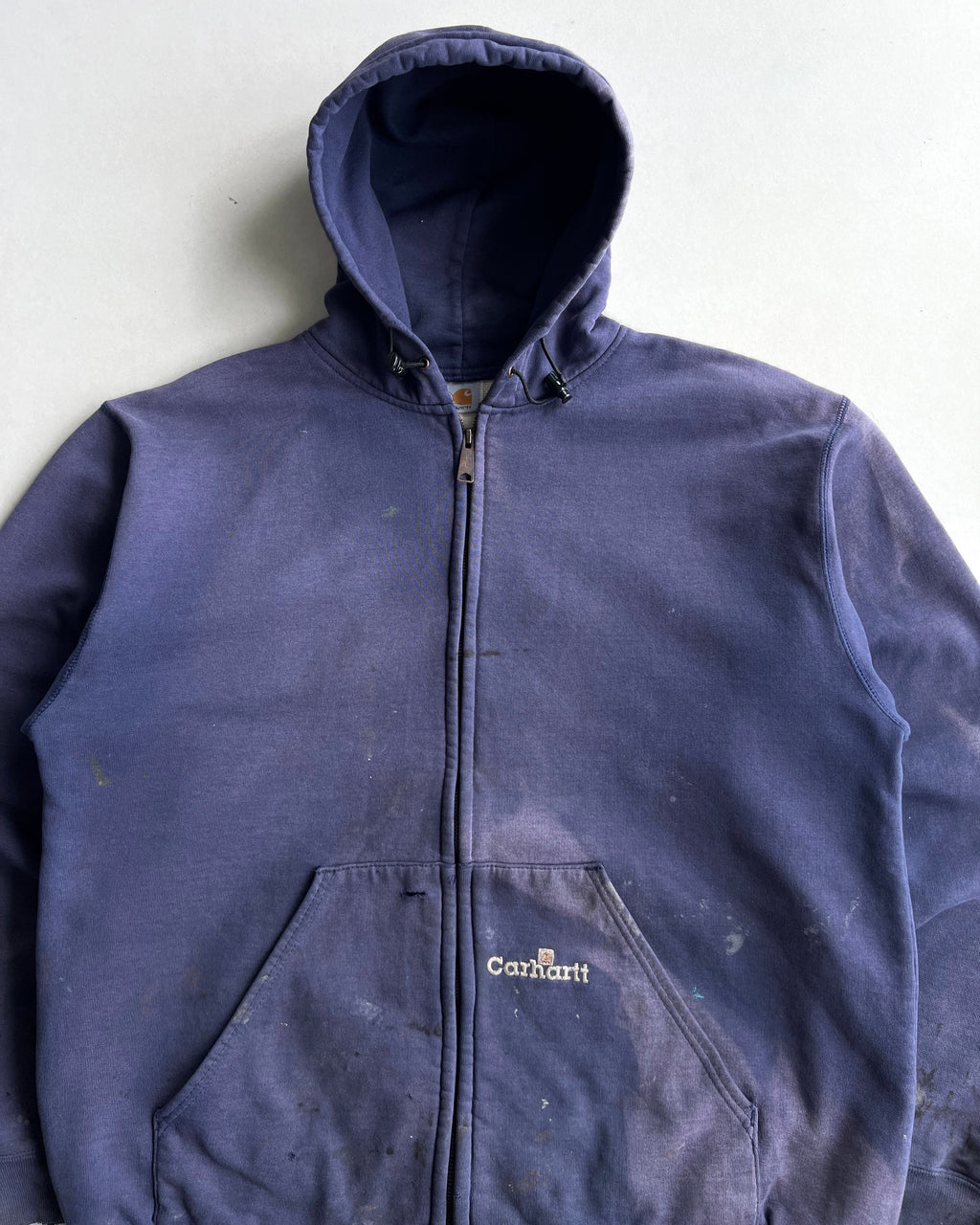 1990S SUN FADED CARHARTT HEAVYWEIGHT ZIP-UP HOODIE (L)