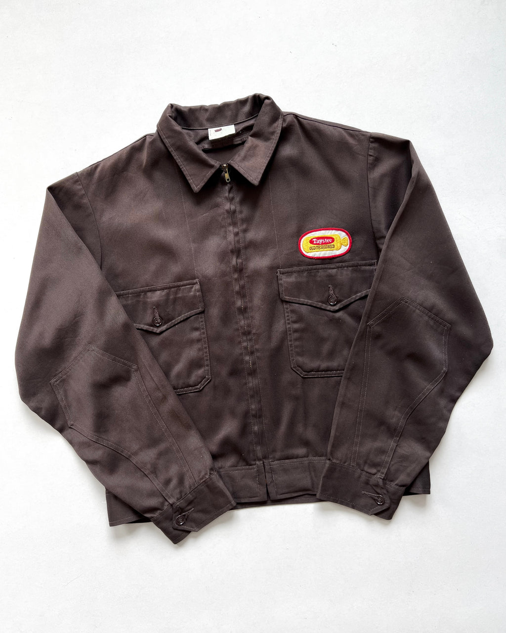 1960S MR.2PLY BROWN DOUBLE POCKET WORK JACKET (L)