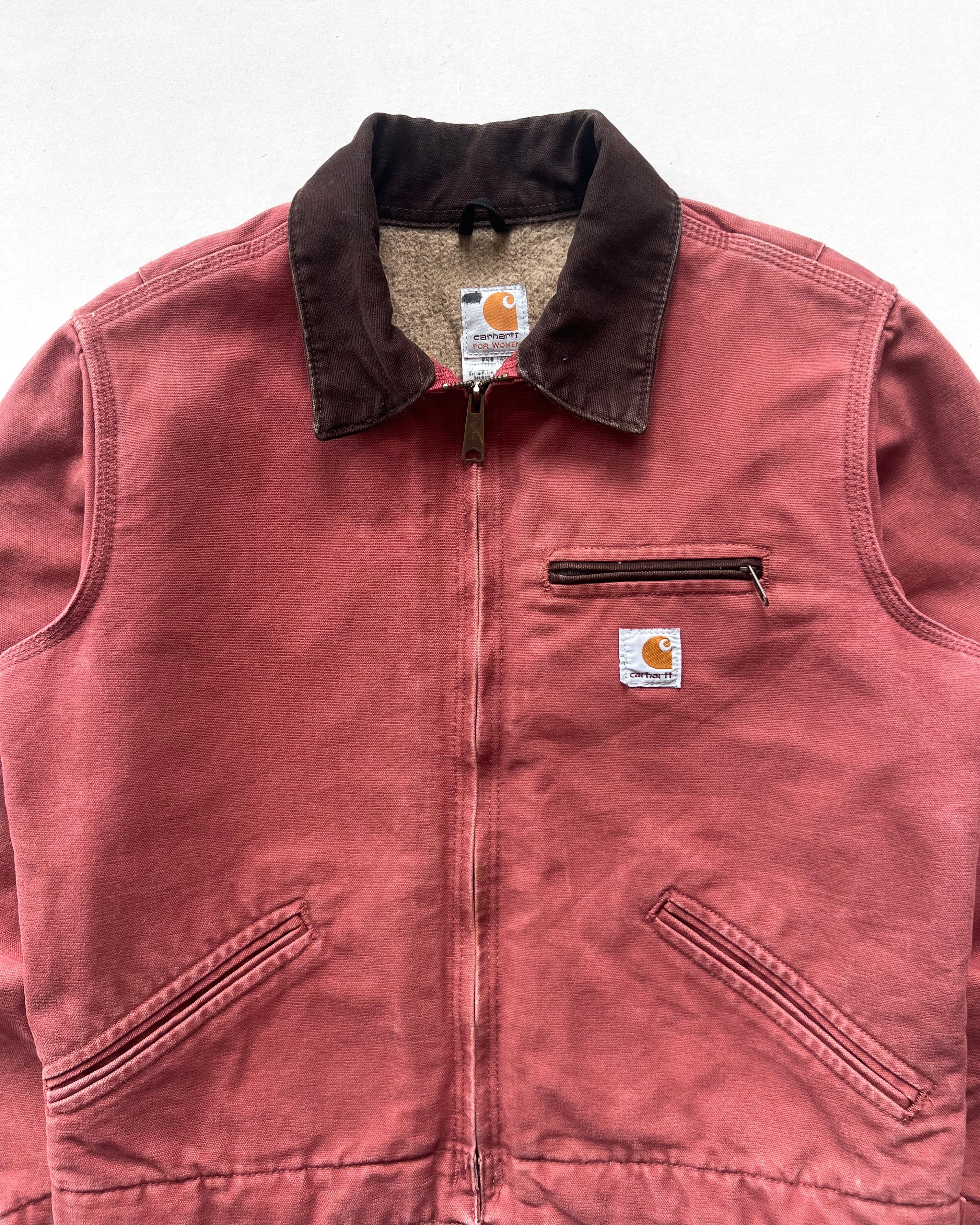 2000S SALMON PINK CARHARTT DETROIT JACKET (S)
