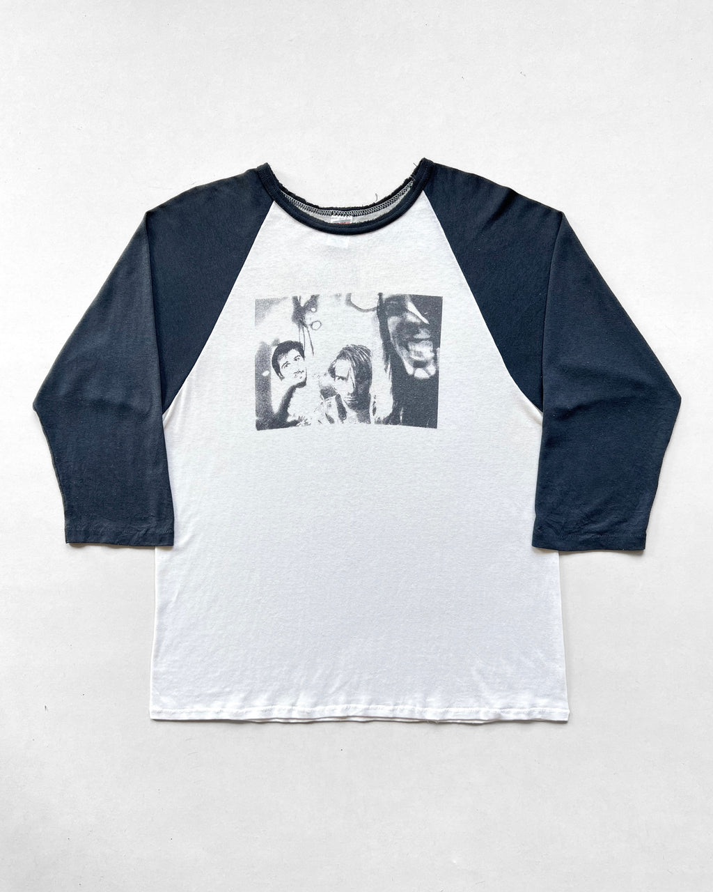 1990S 'NIRVANA KURT KOBAIN'S DEATH' RAGLAN TEE (M)