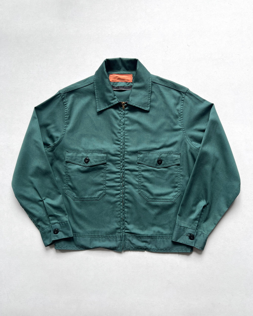 1960S EMERALD GREEN DOUBLE WORK JACKET (L)