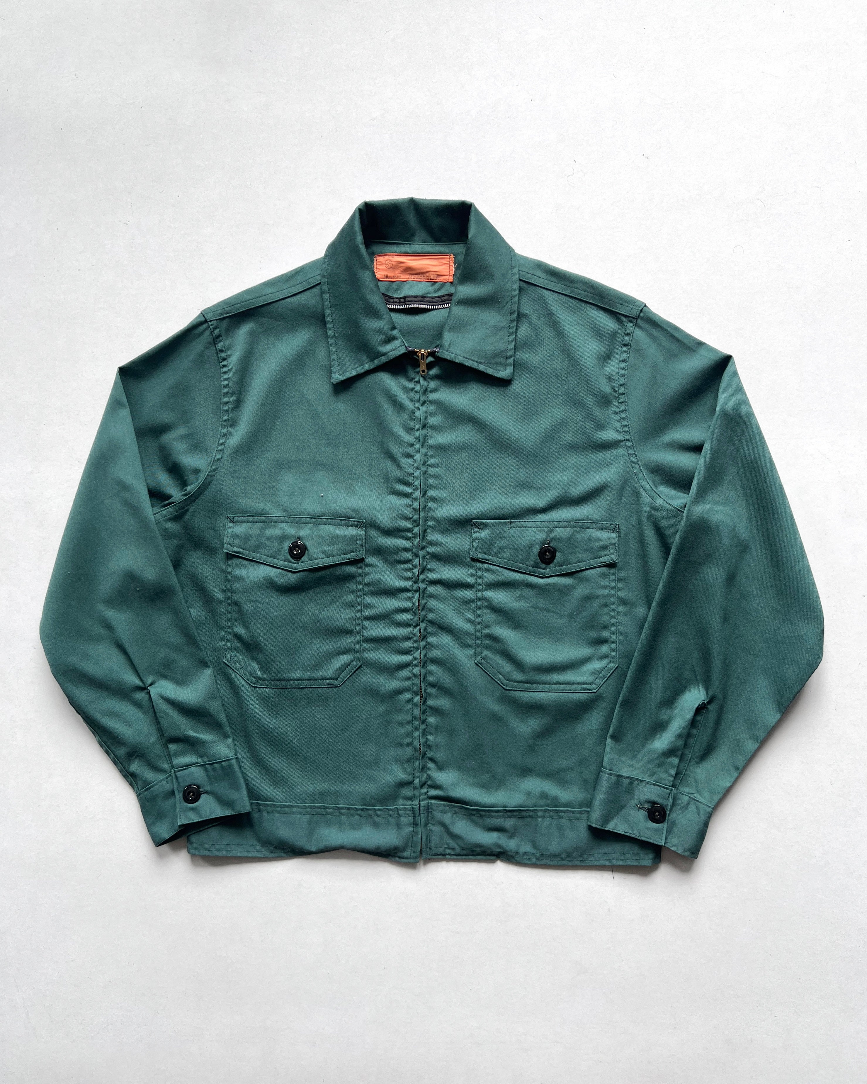 1960S EMERALD GREEN DOUBLE WORK JACKET (L)