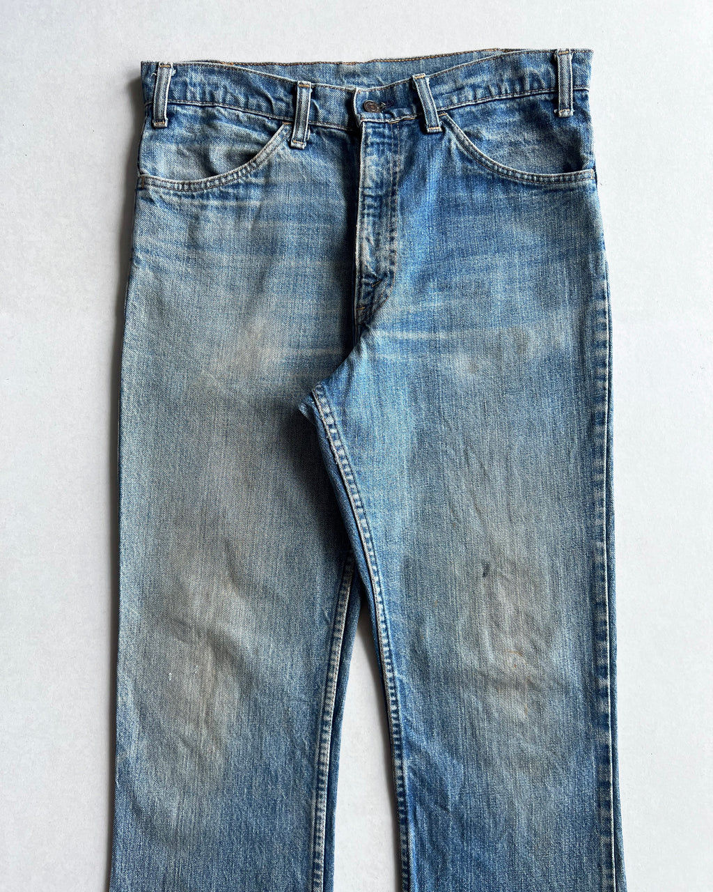 1970S FADED WASHED LEVI'S 646 BOOTCUT JEANS (33X32)