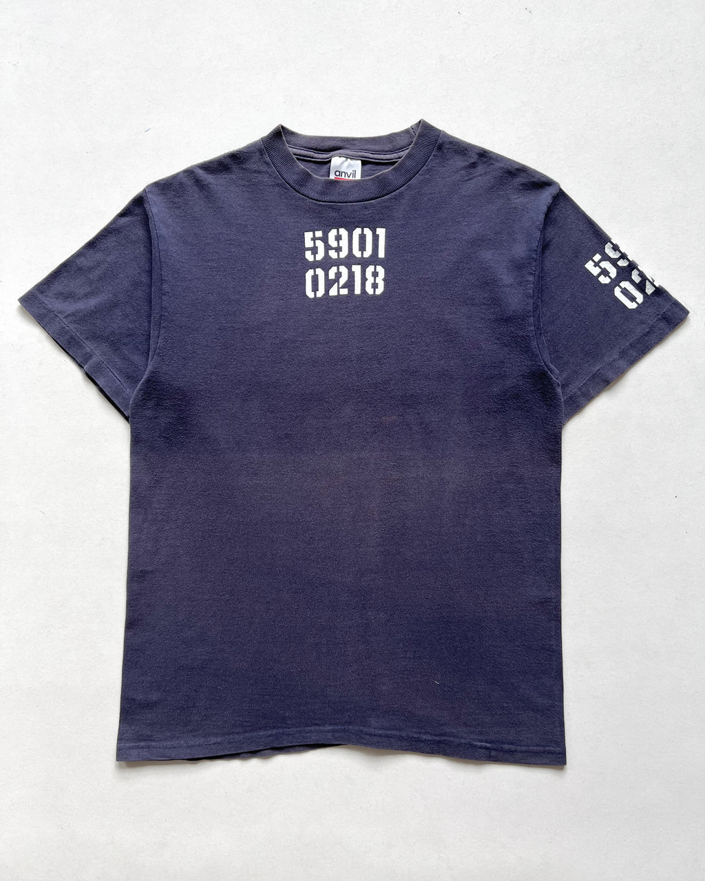 1990S FADED '5901 0218' NUMBER TEE (M)