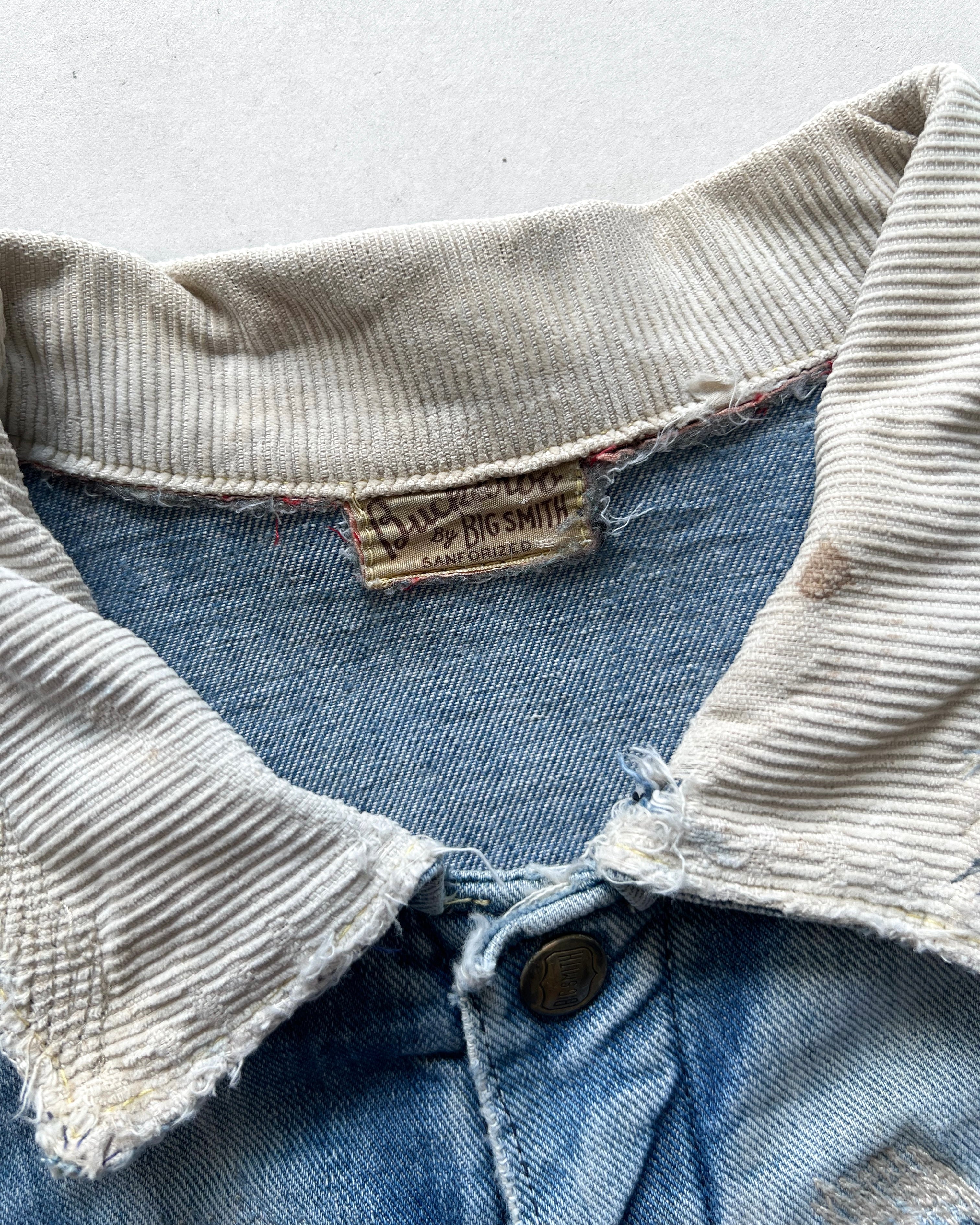 1950S FADED BUCKAROO BY BIG SMITH DENIM JACKET (L)