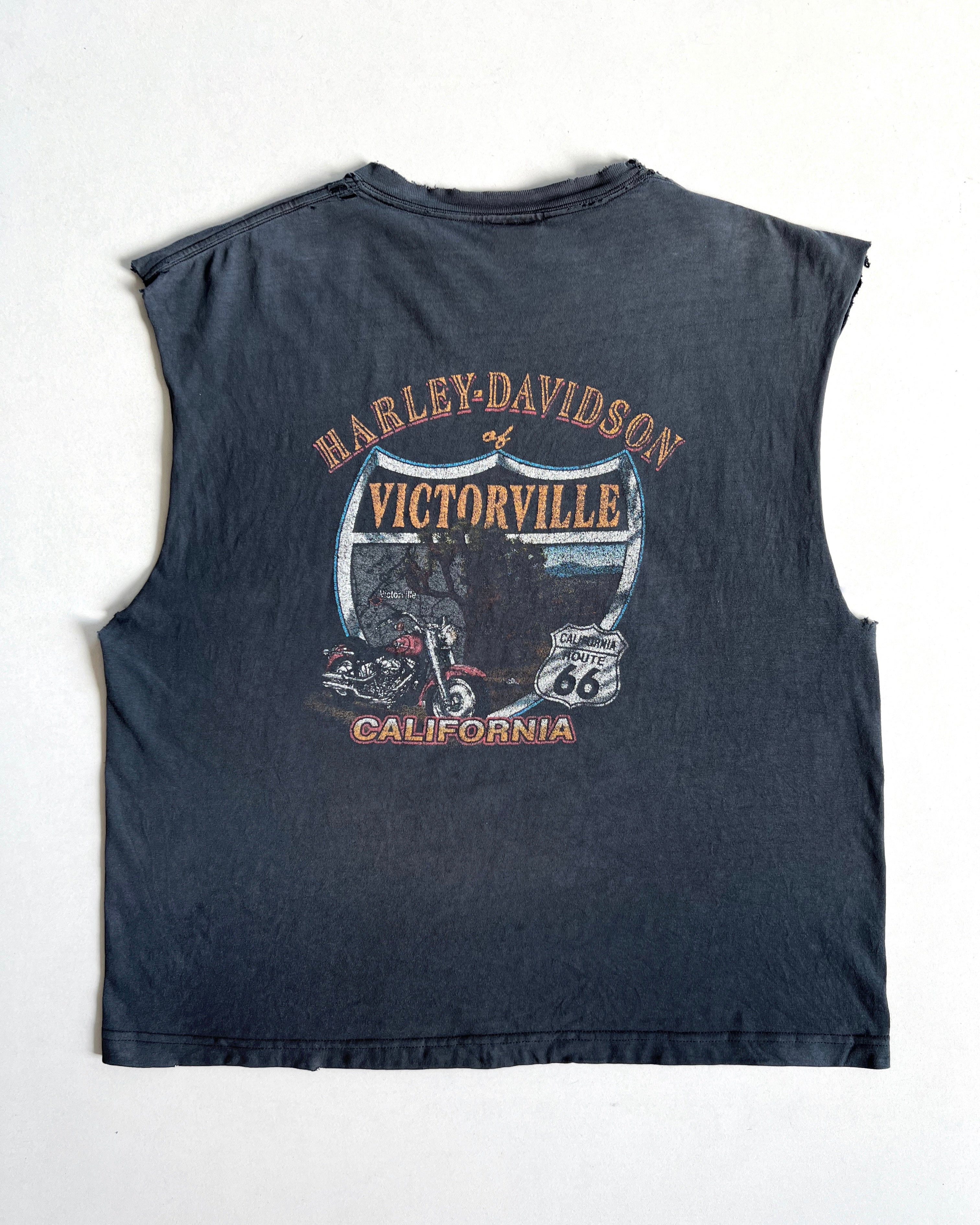 1990S HARLEY DAVIDSON 'CALIFORNIA' SLEEVESLESS TEE (XL)