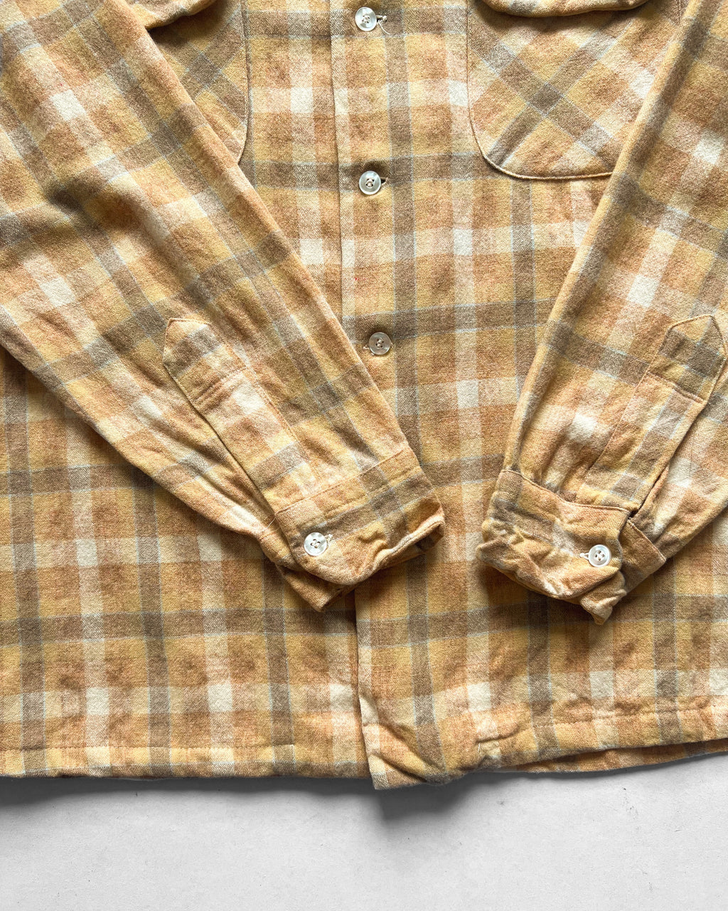 1960S PENDLETON FLAP POCKET WOOL FLANNEL (L)