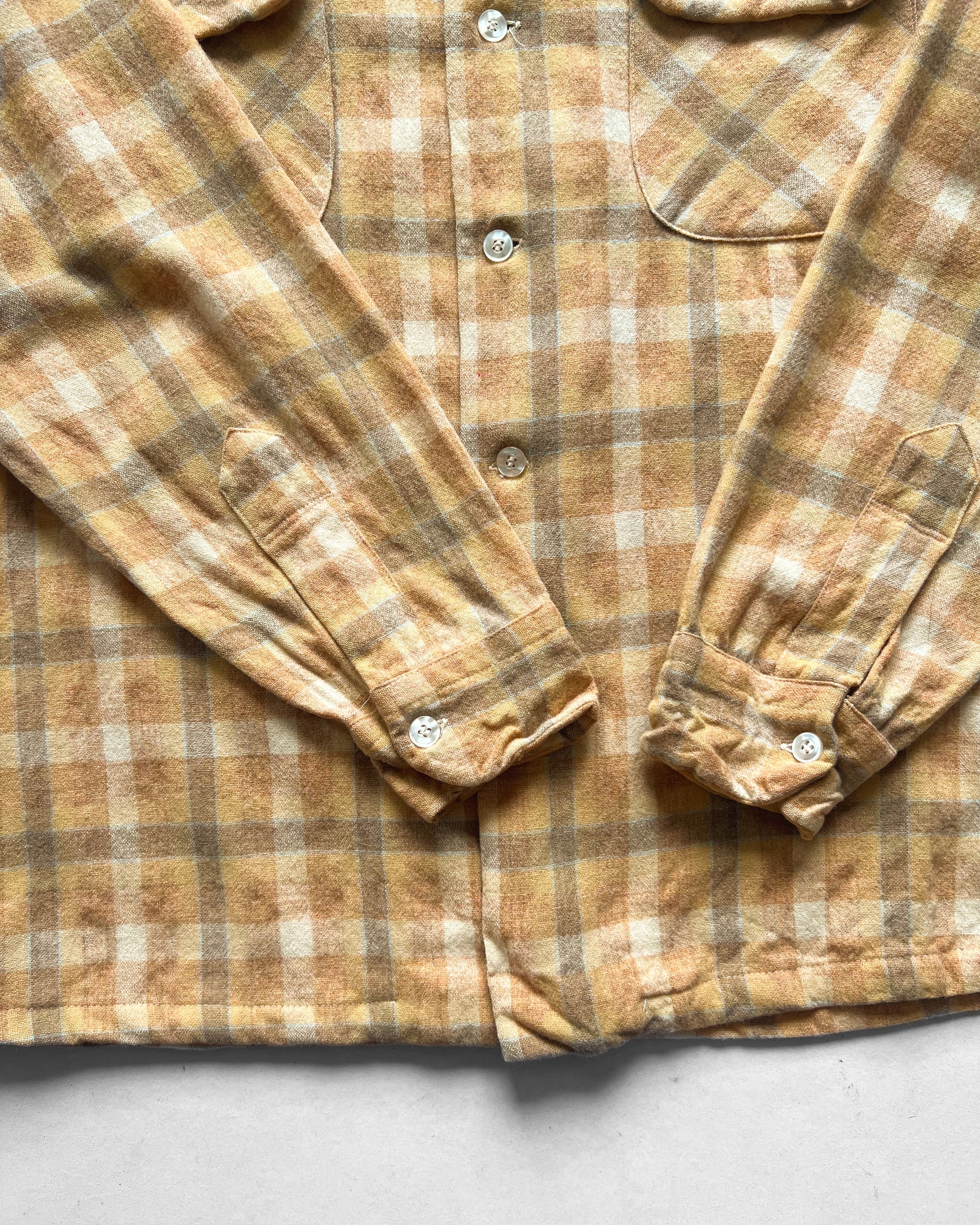 1960S PENDLETON FLAP POCKET WOOL FLANNEL (L)