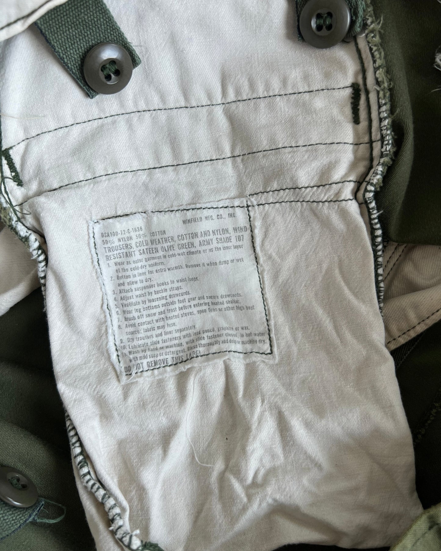 1970S US ARMY M-65 FIELD PANTS (30-35)