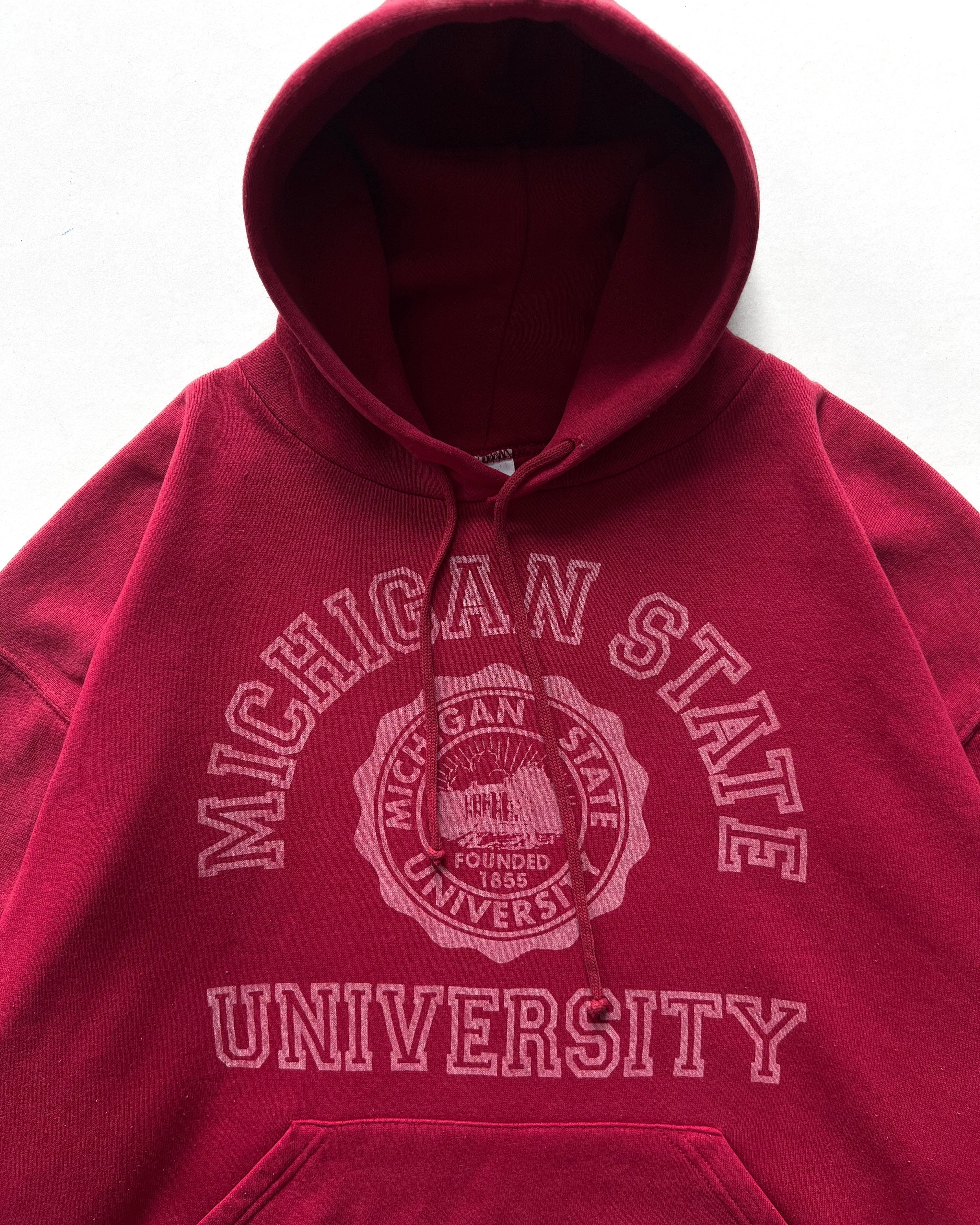1990S RUSSELL 'MICHIGAN STATE UNIVERSITY' HOODIE (L)