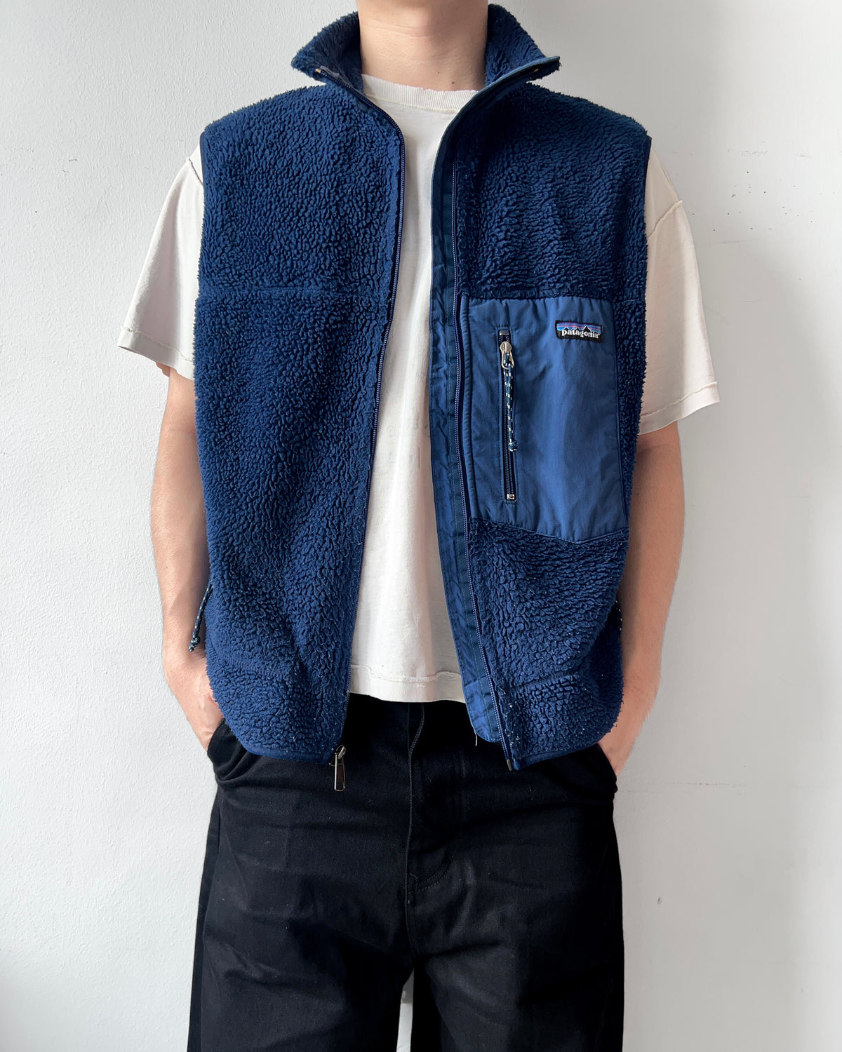 1990S PATAGONIA DEEP PILE RETRO-X VEST (L)