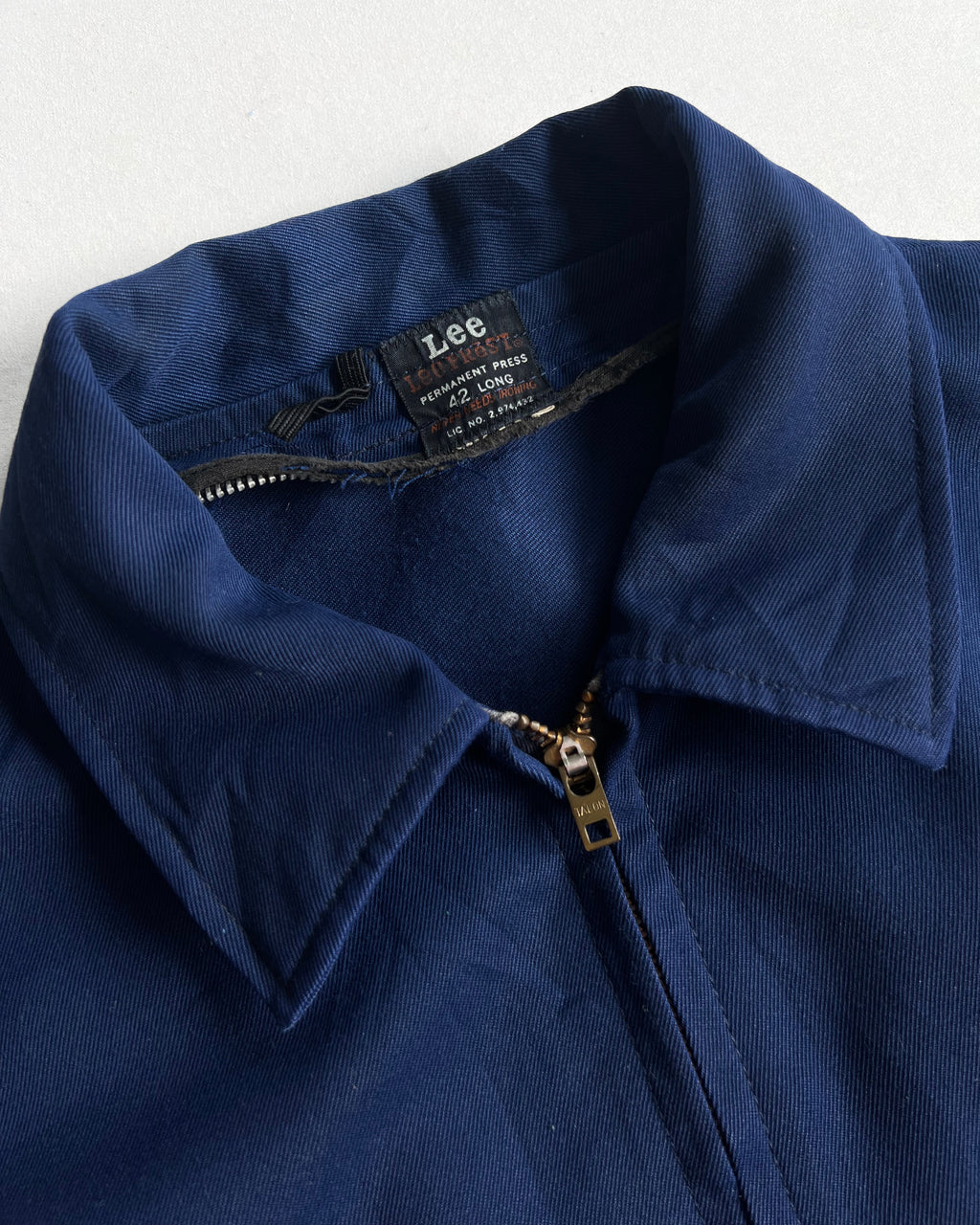 1960S DARK WASHED LEE DOUBLE POCKET WORK JACKET (L)