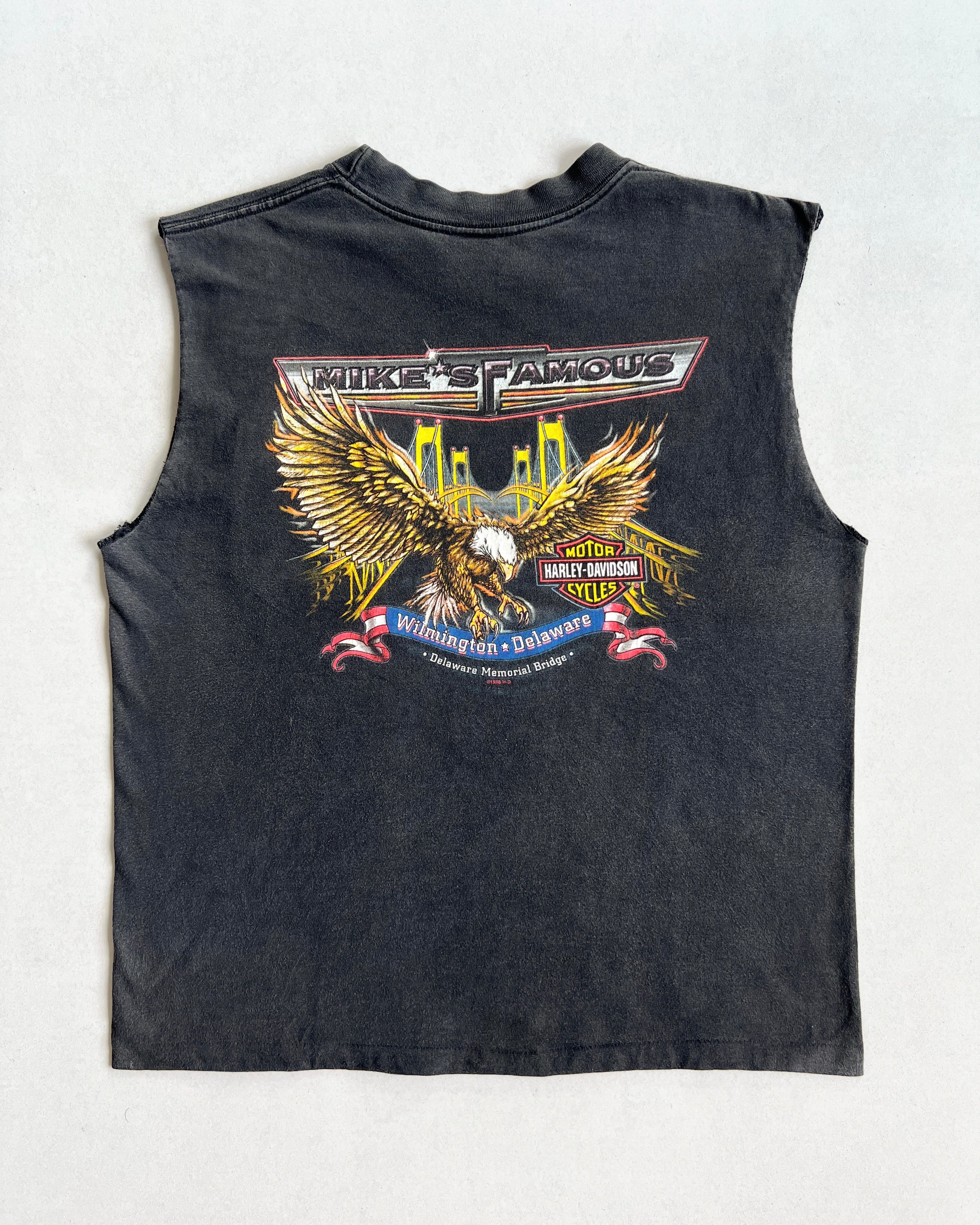 1990S HARLEY DAVIDSON SLEEVELESS POCKET TEE (L)