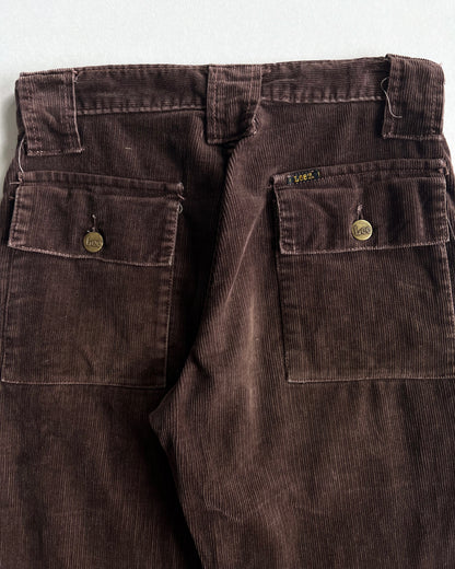 1970S LEE CORDUROY BOOTCUT BUSH PANTS (28)