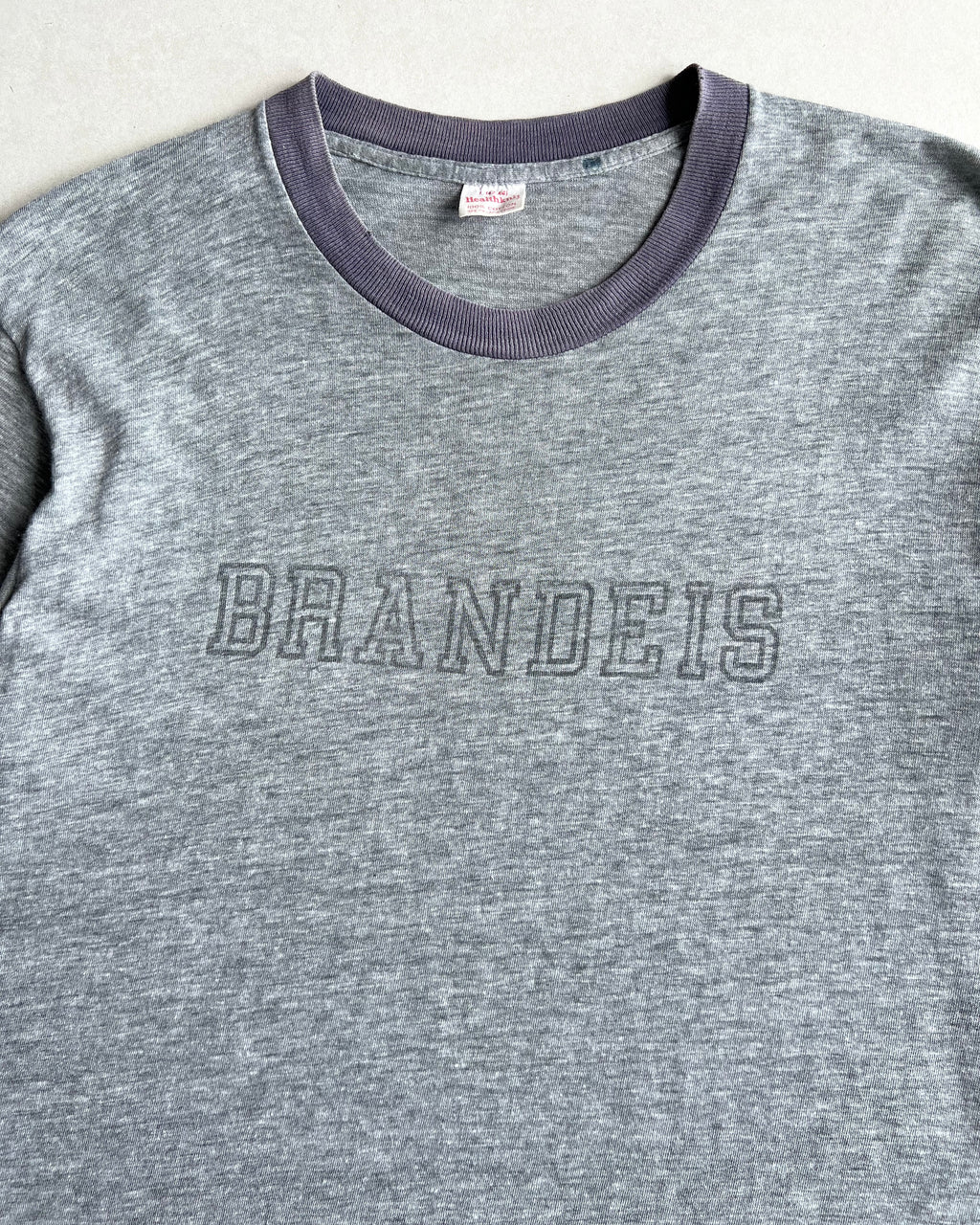1950S 'BRANDEIS' SINGLE STITCH RINGER TEE (L)