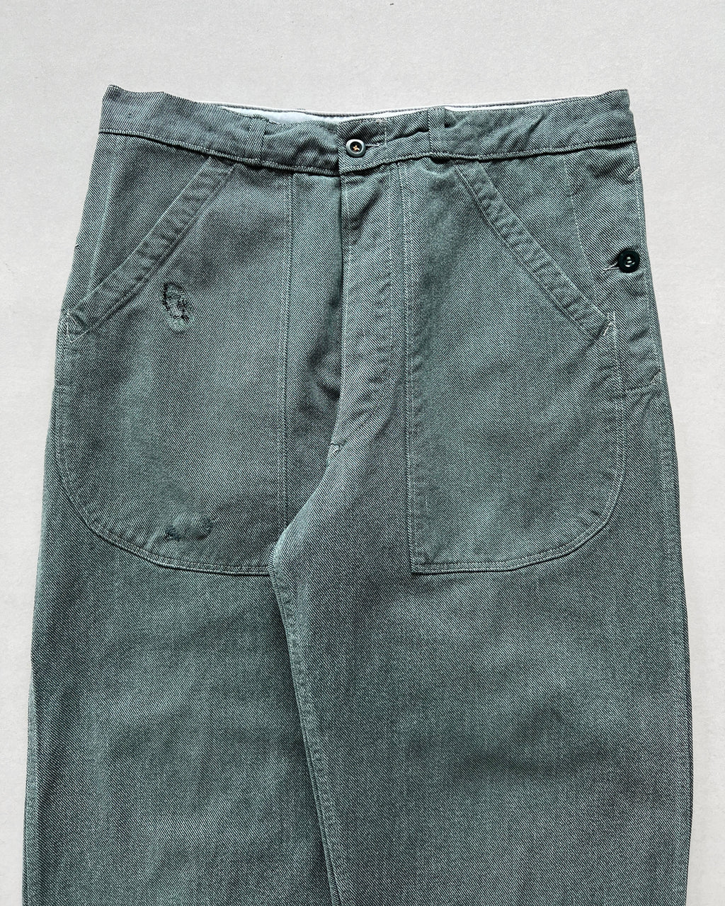 1970S SWISS SALT & PEPPER MILITARY PANTS (35)
