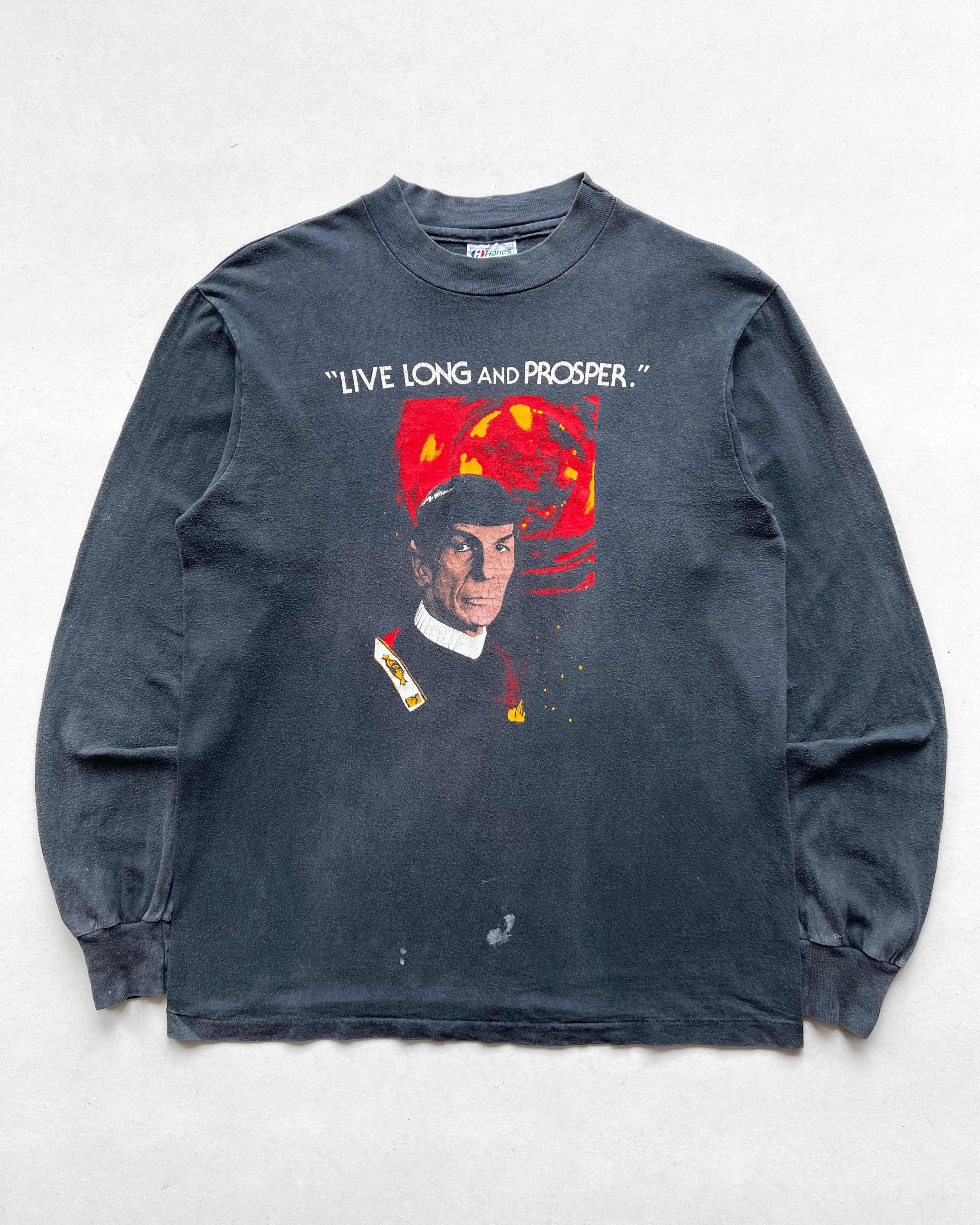 1980S STAR TREK 'LONG LIVE AND PROSPER' LONESLEEVES TEE (M)