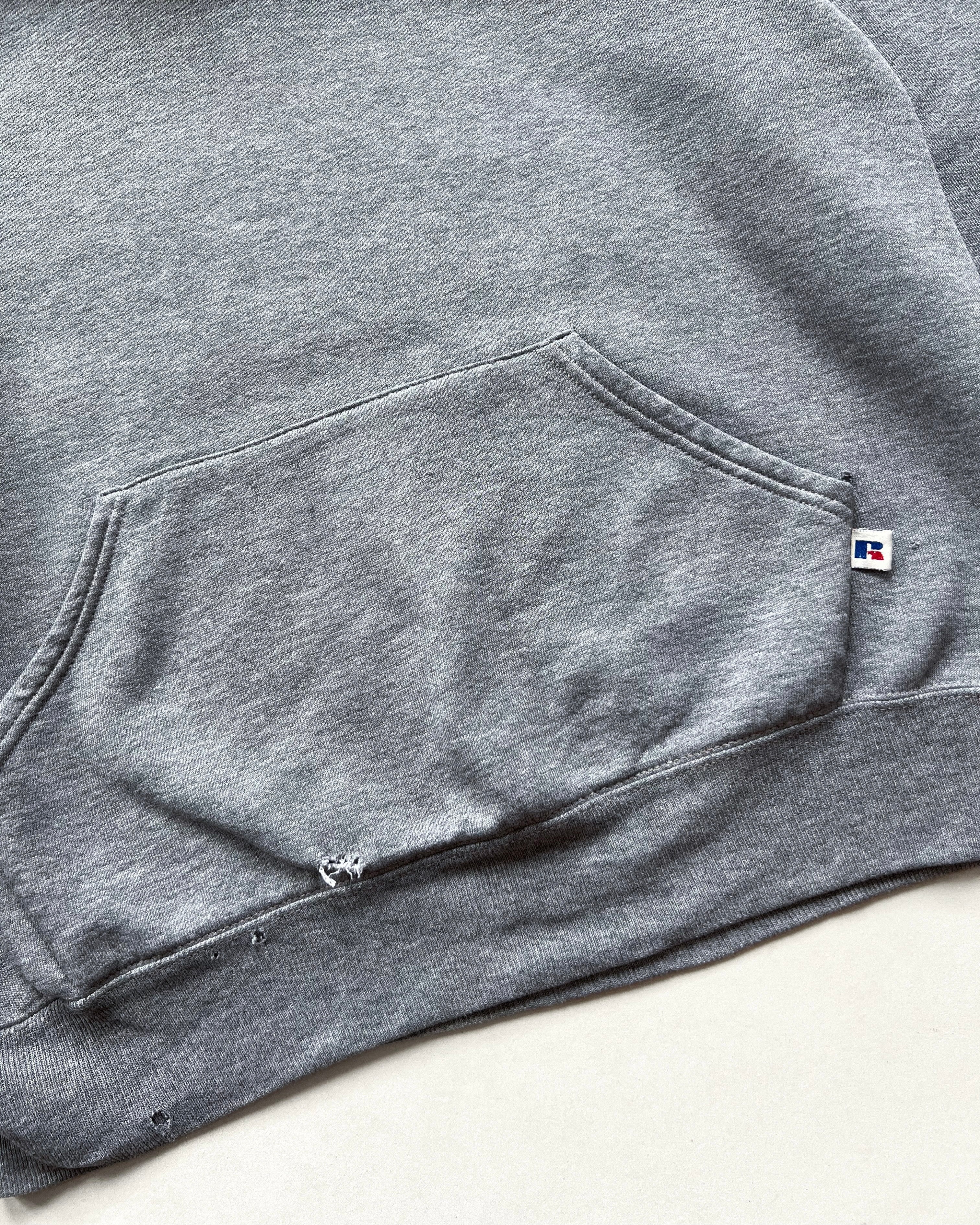 1990S RUSSELL HEATHER GREY HOODIE (M)