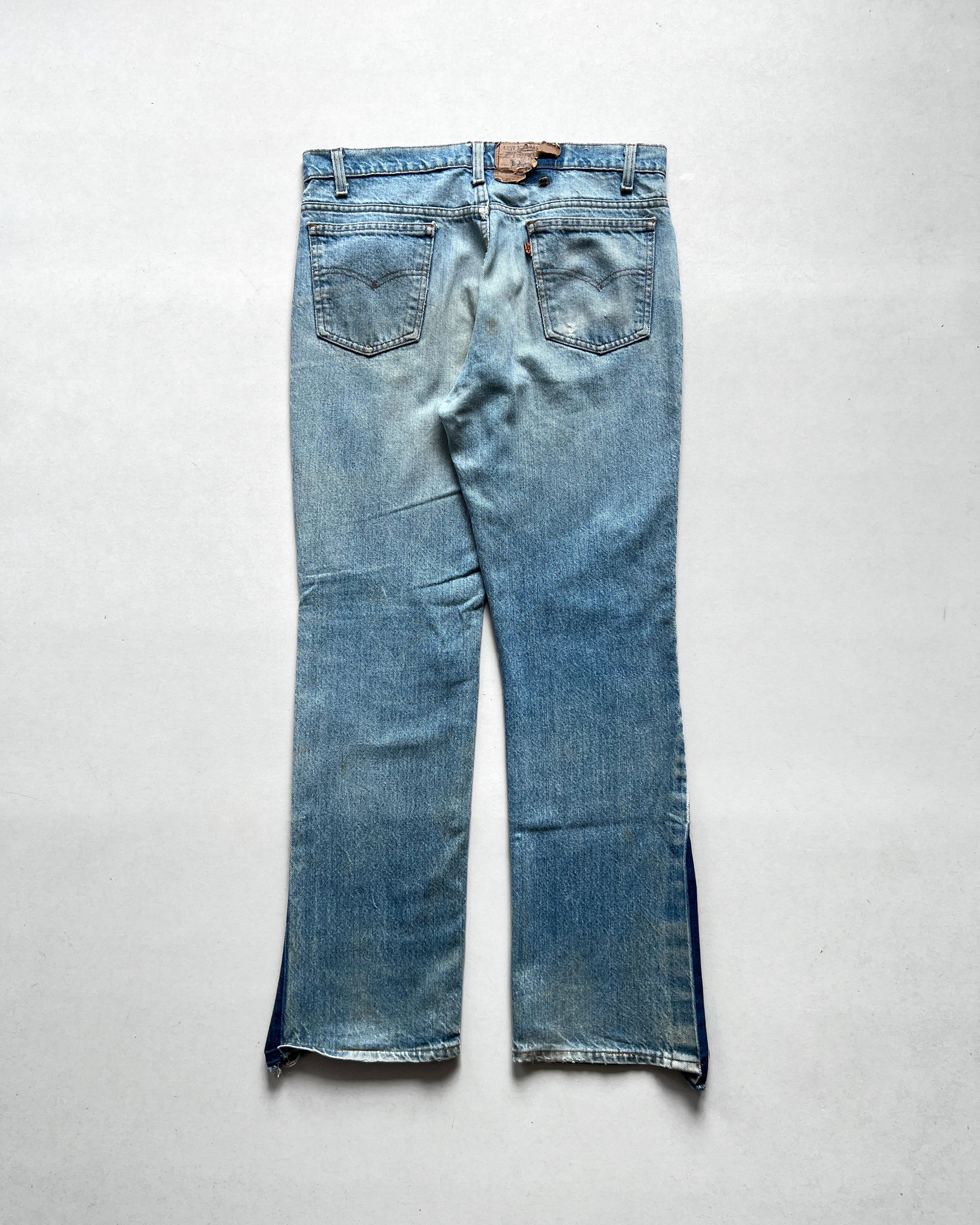 1980S FADED LEVI'S 317 ORANGE TAB FLARE JEANS (34)