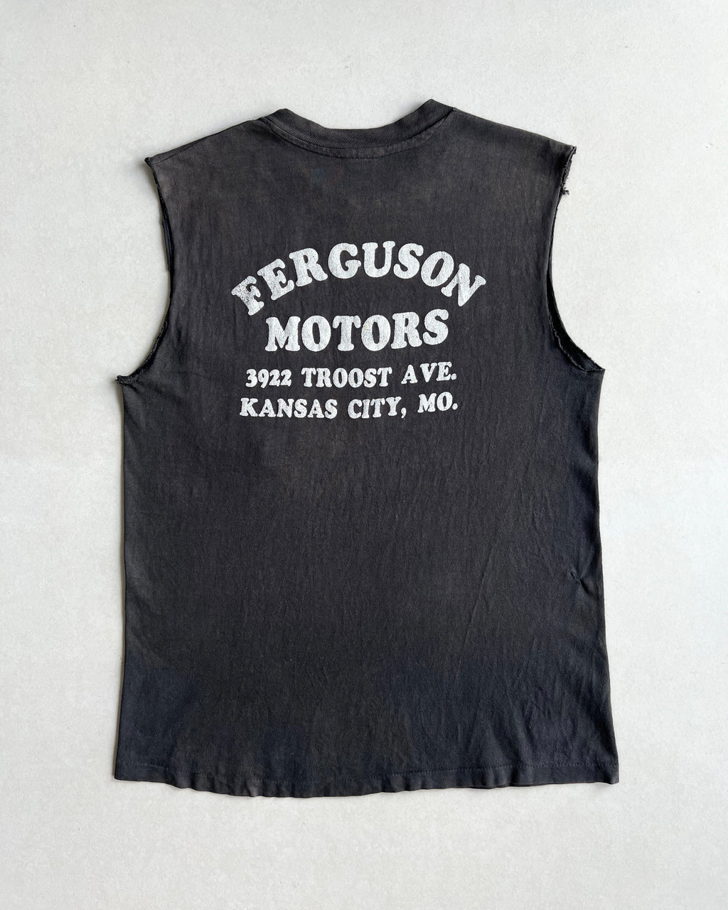 1980S HARLEY DAVISON SINGLE STITCH SLEEVELESS TEE (L)