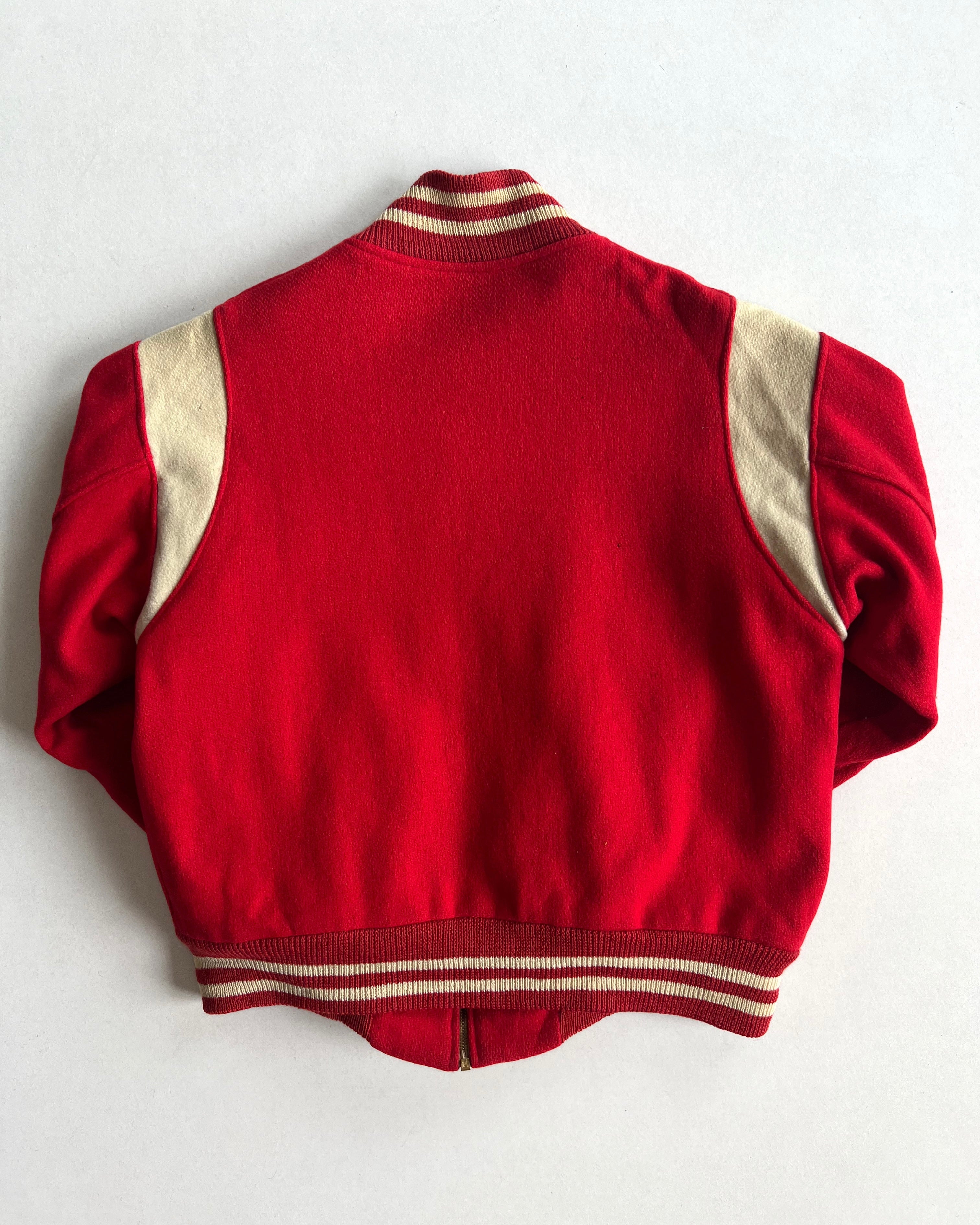 1960S DEHEN WOOL VARSITY JACKET (L)