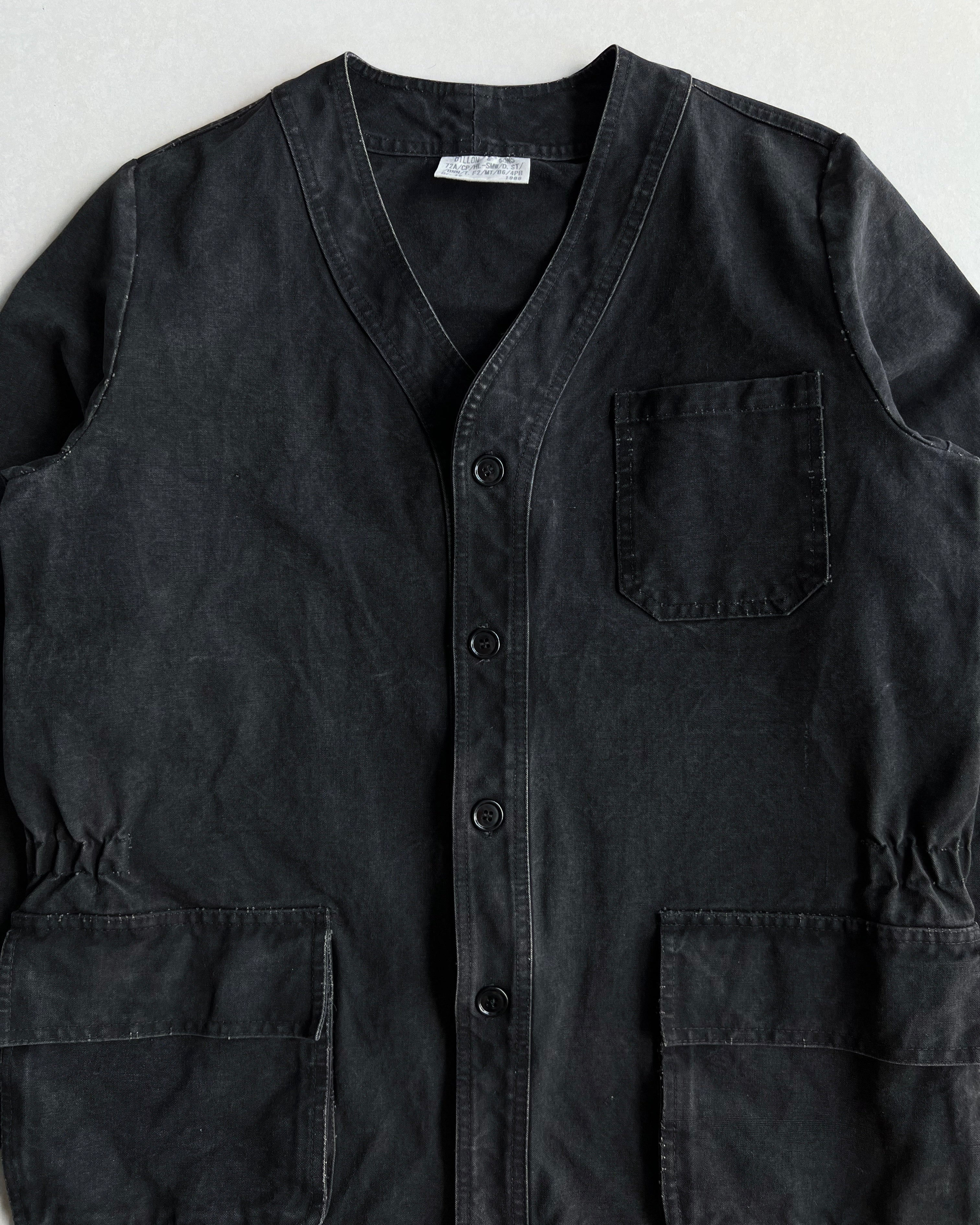 1986 BLACK EUROPE WORK CHORE JACKET (M)