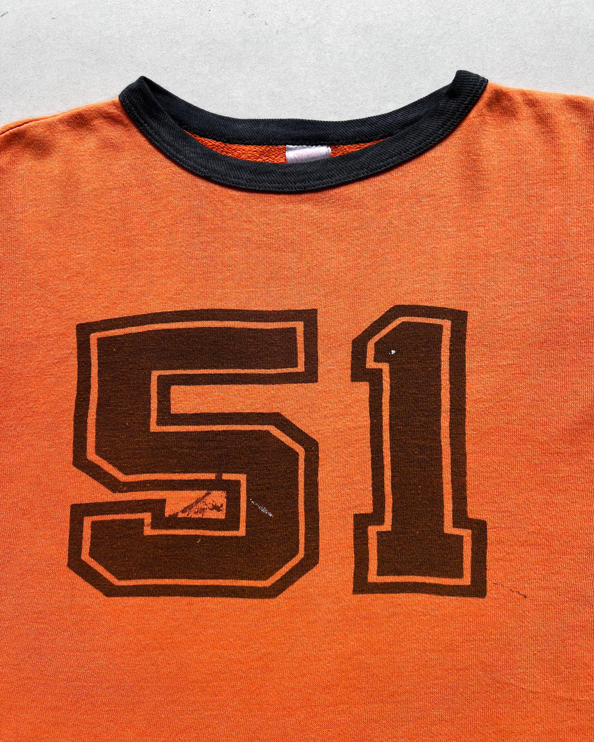 1970S '51' COLLEGIATE SPORTSWEAR KNIT TEE (M)