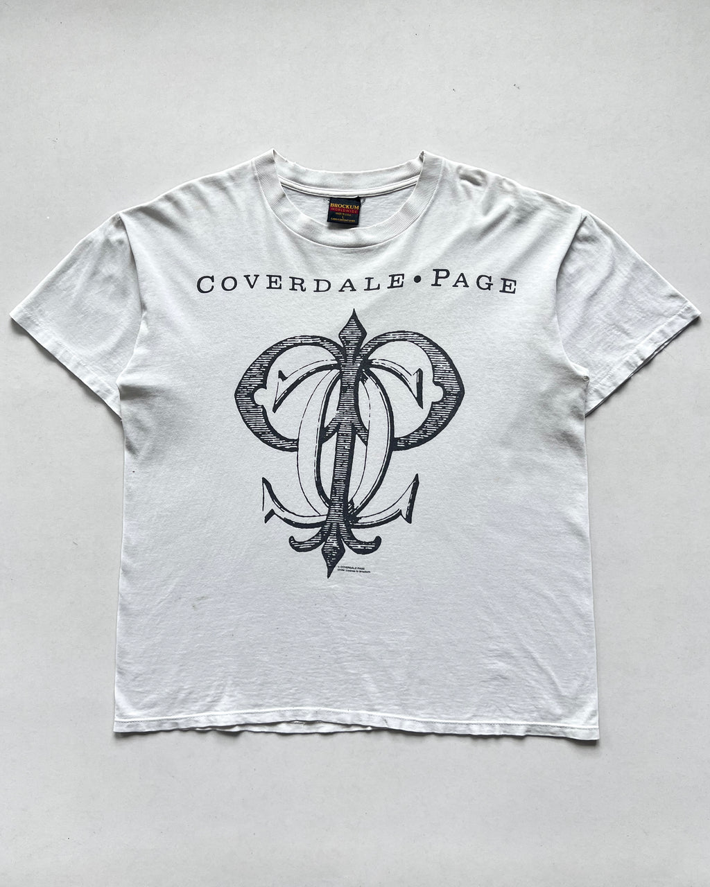 1993 COVERDALE/PAGE JAPAN TOUR BROCKUM TEE (L)
