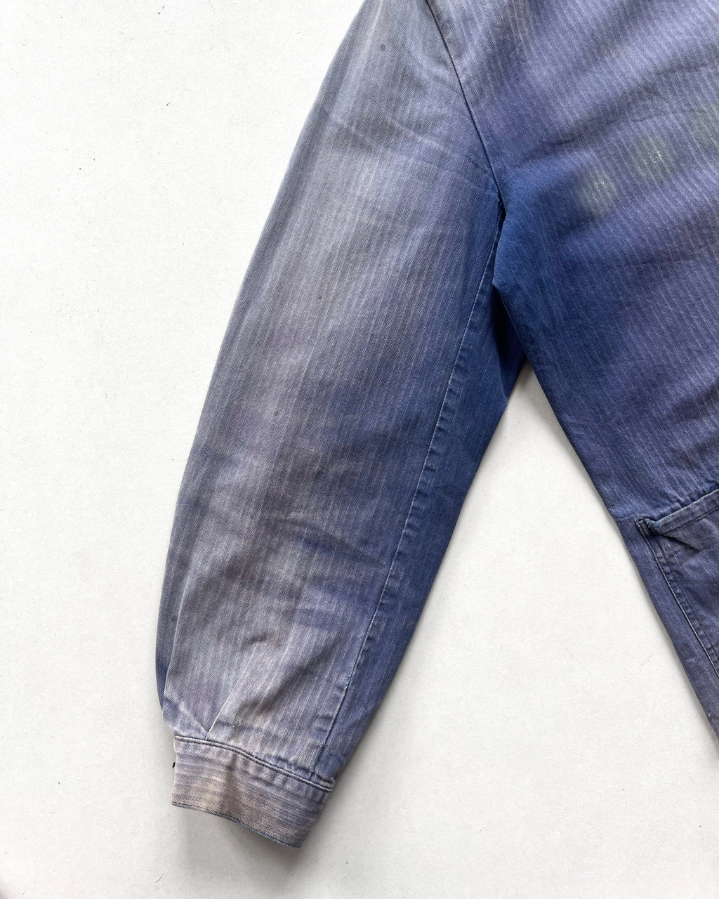 1980S SUN FADED GERMAN HBT WORK JACKET (XL)