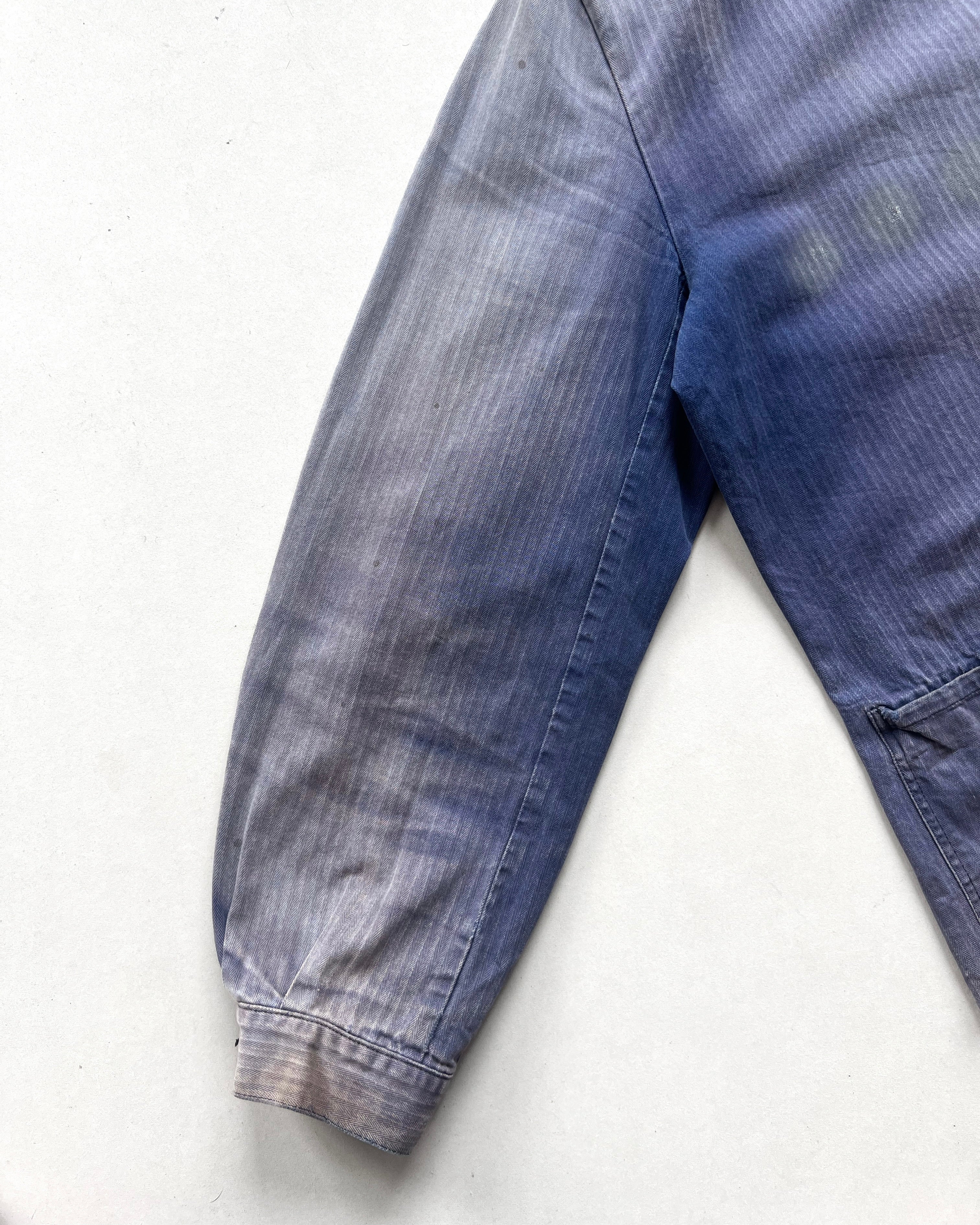 1980S SUN FADED GERMAN HBT WORK JACKET (XL)