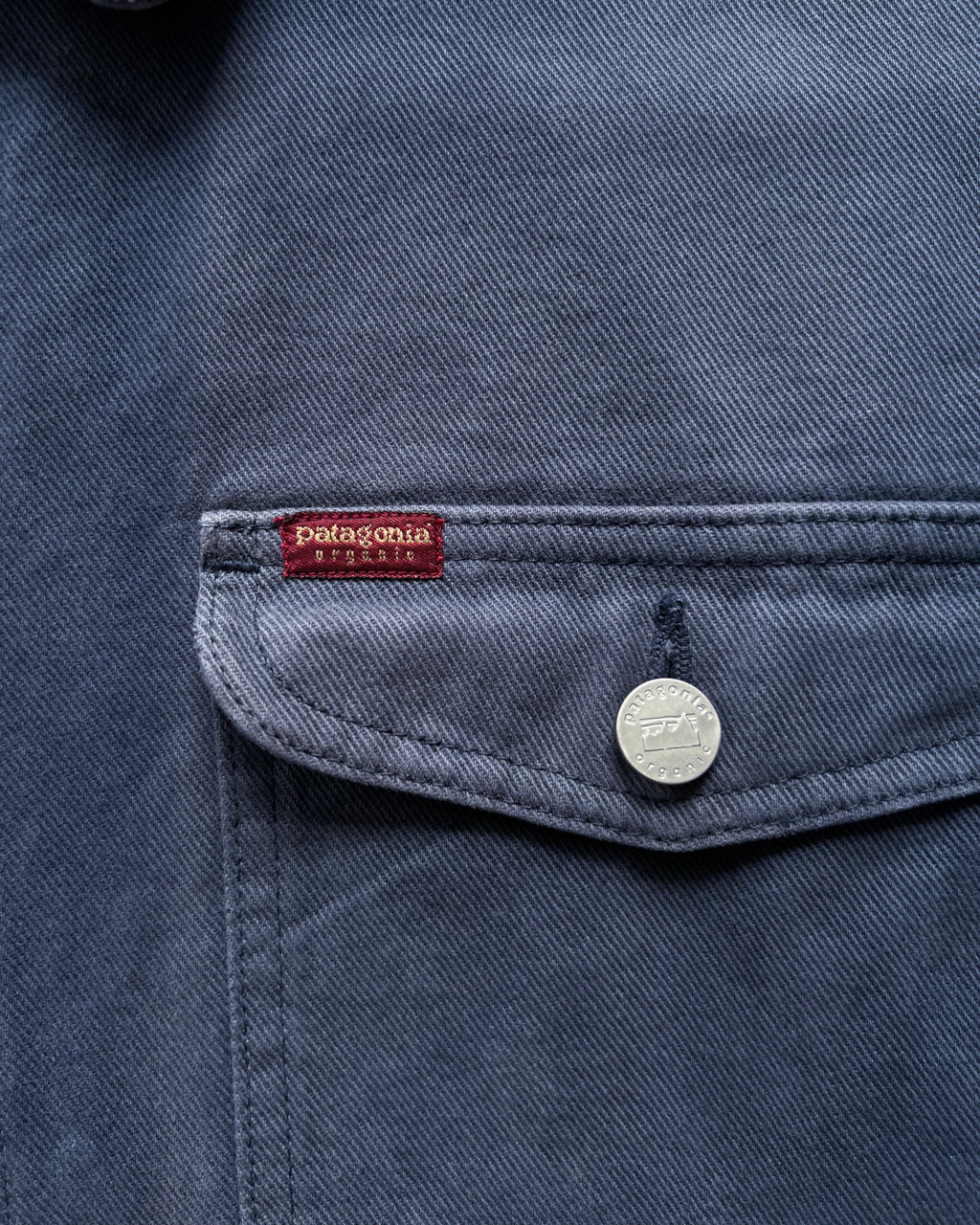 1990S FADED PATAGONIA ORGANIC COTTON JACKET (L)