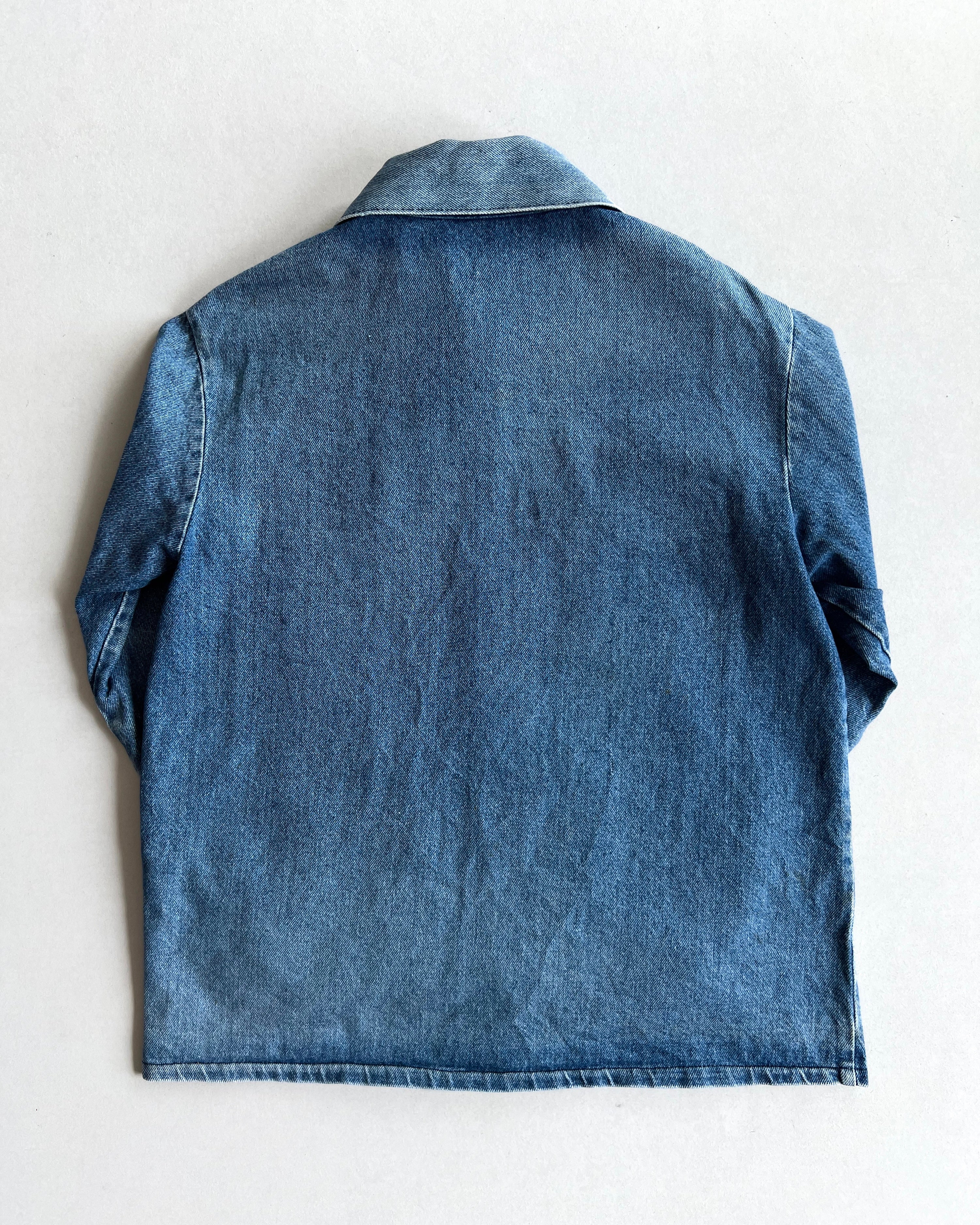 1970S FADED WASHED POINTER DENIM CHORE (M)