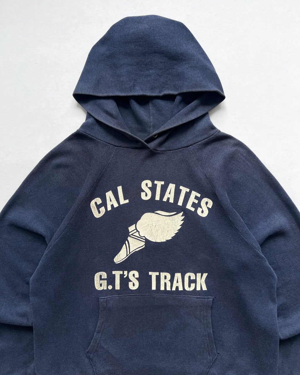 1960S 'CAL STATES G.T'S TRACK' RAGLAN HOODIE (M)