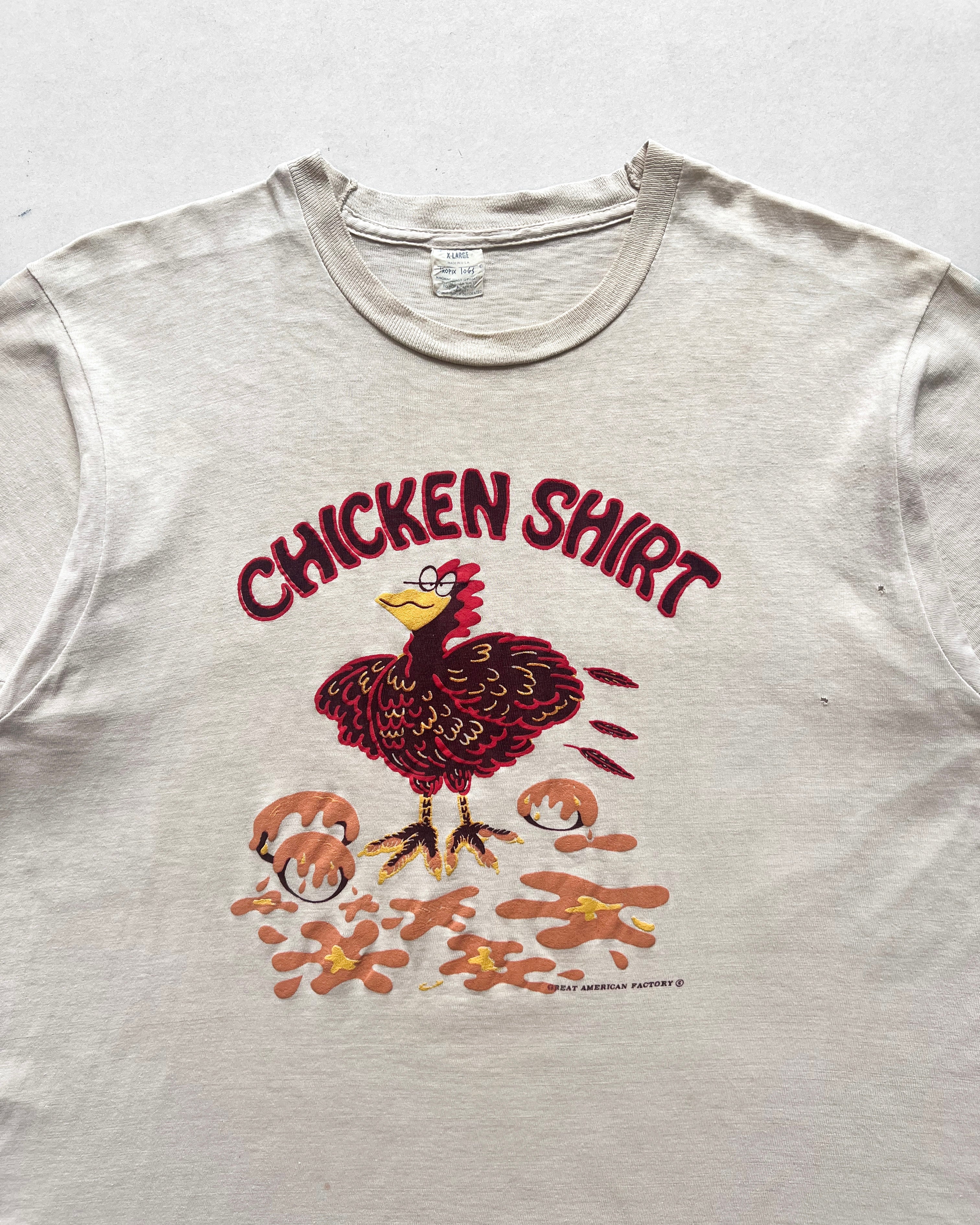 1970S 'CHICKEN SHIRT' SINGLE STITCH TEE (XL)