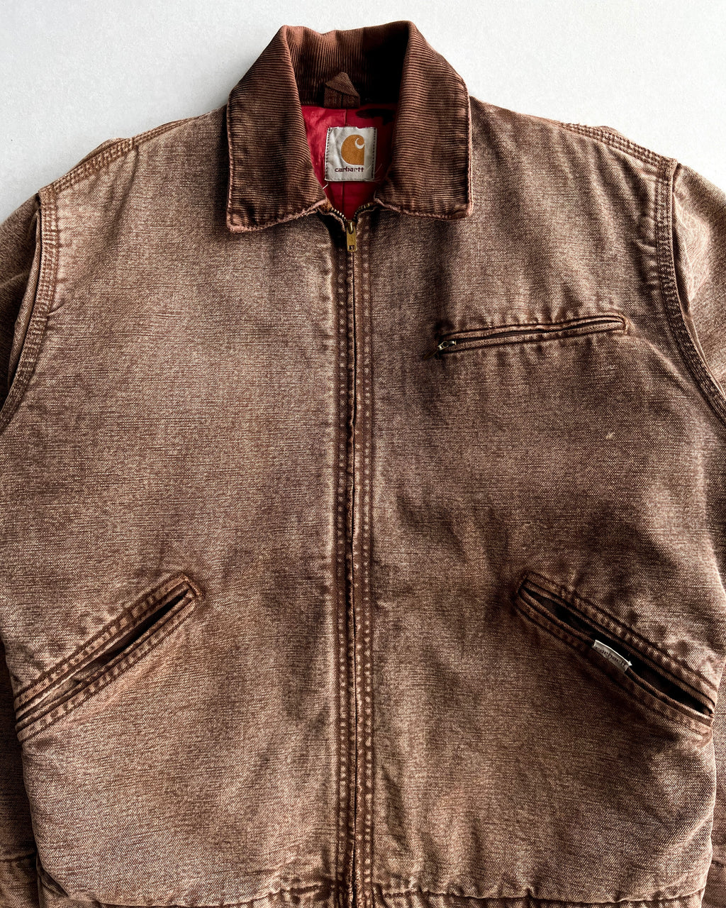1970S STONE WASHED CARHARTT DETROIT JACKET (M)
