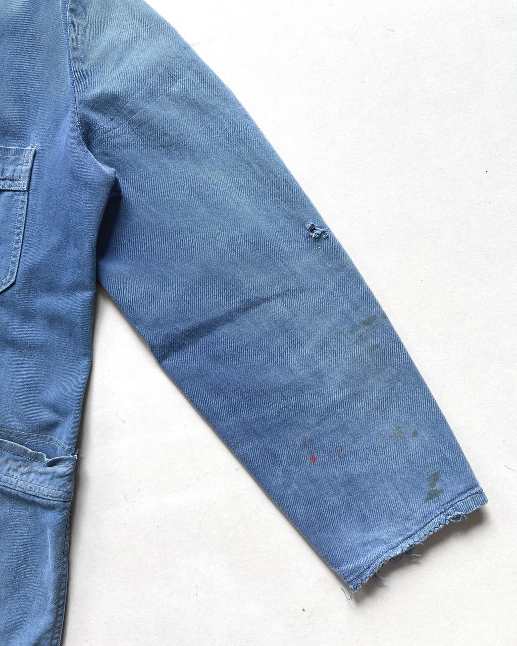 1950S FADED EUROPE DOUBLE BREAST WORK JACKET (L)