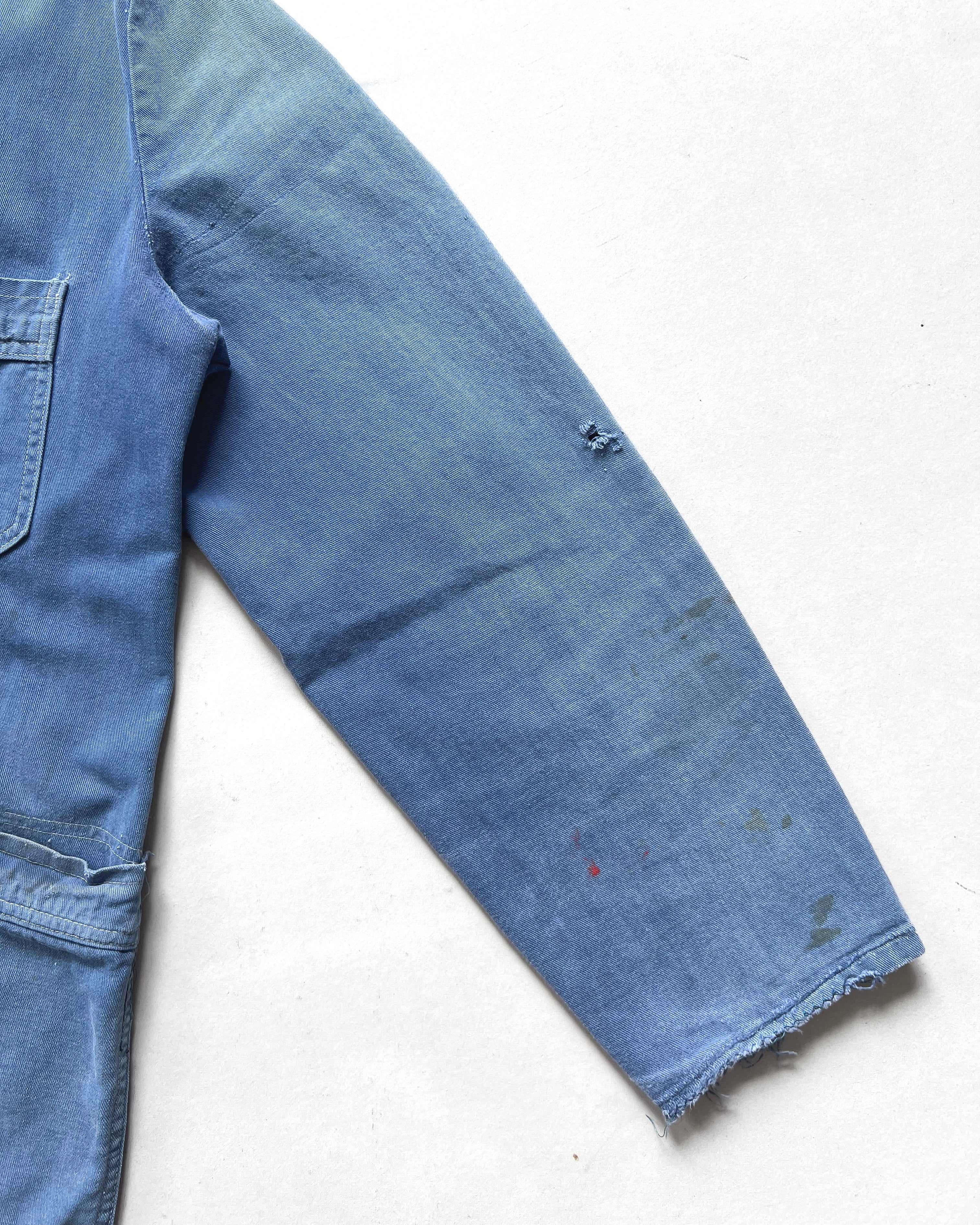 1950S FADED EUROPE DOUBLE BREAST WORK JACKET (L)